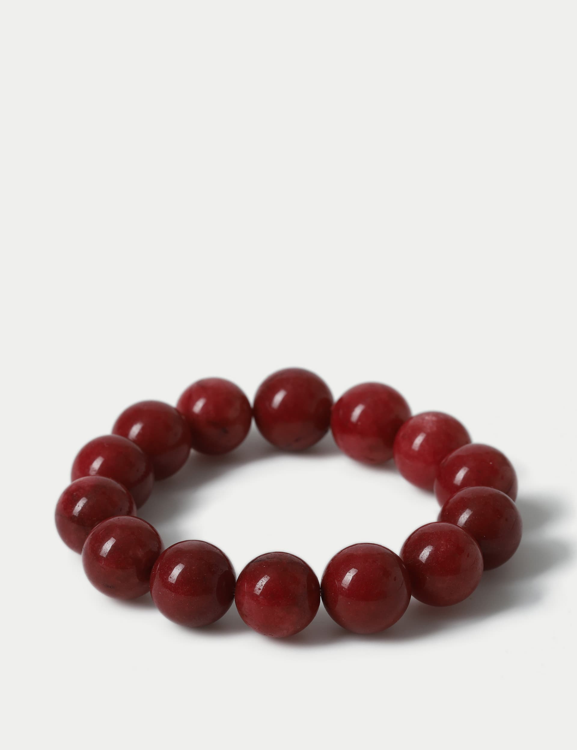 Autograph Women's Natural Stone Bracelet - Red, Red