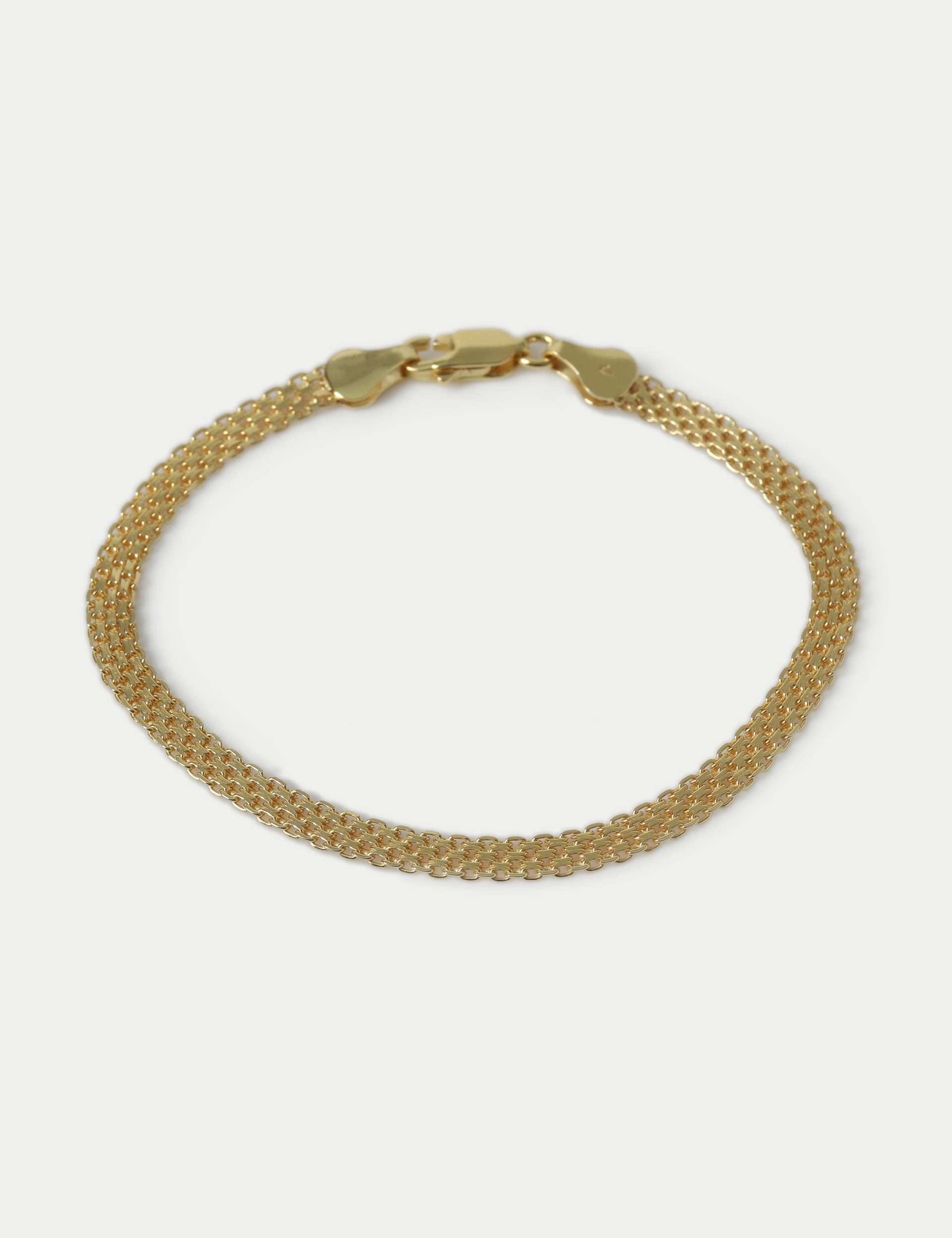 Autograph Women's 925 Sterling Silver Chain Bracelet - Gold, Gold