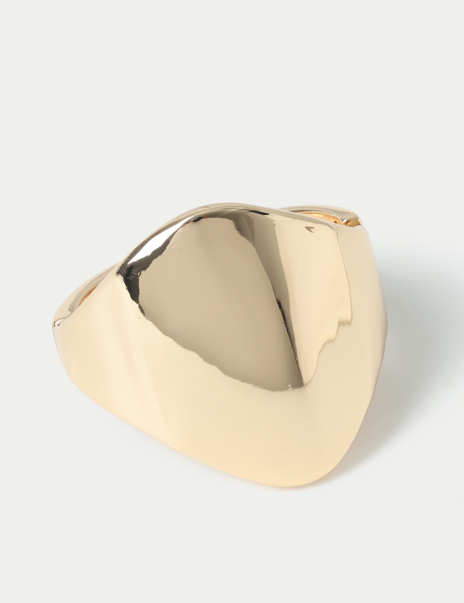 M&S Collection Women's Large Face Cuff - Gold, Gold