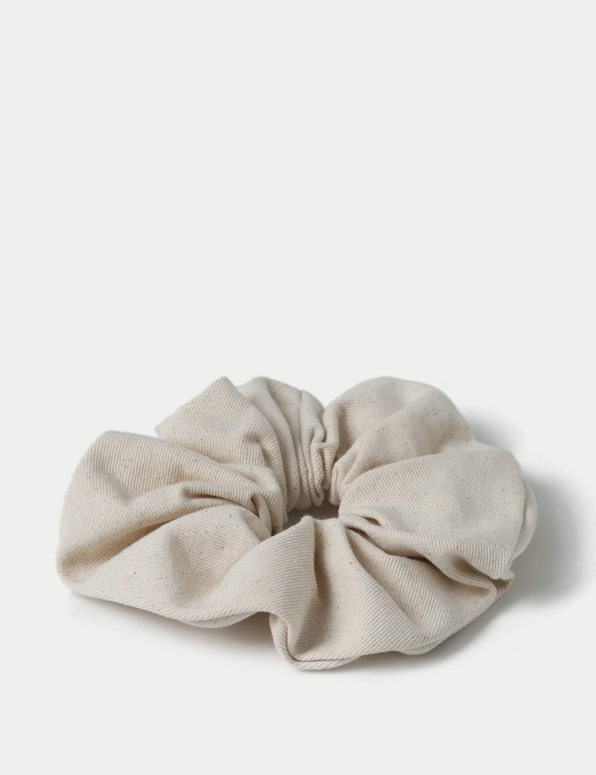 M&S Collection Women's Beige Hair Scrunchie, Beige