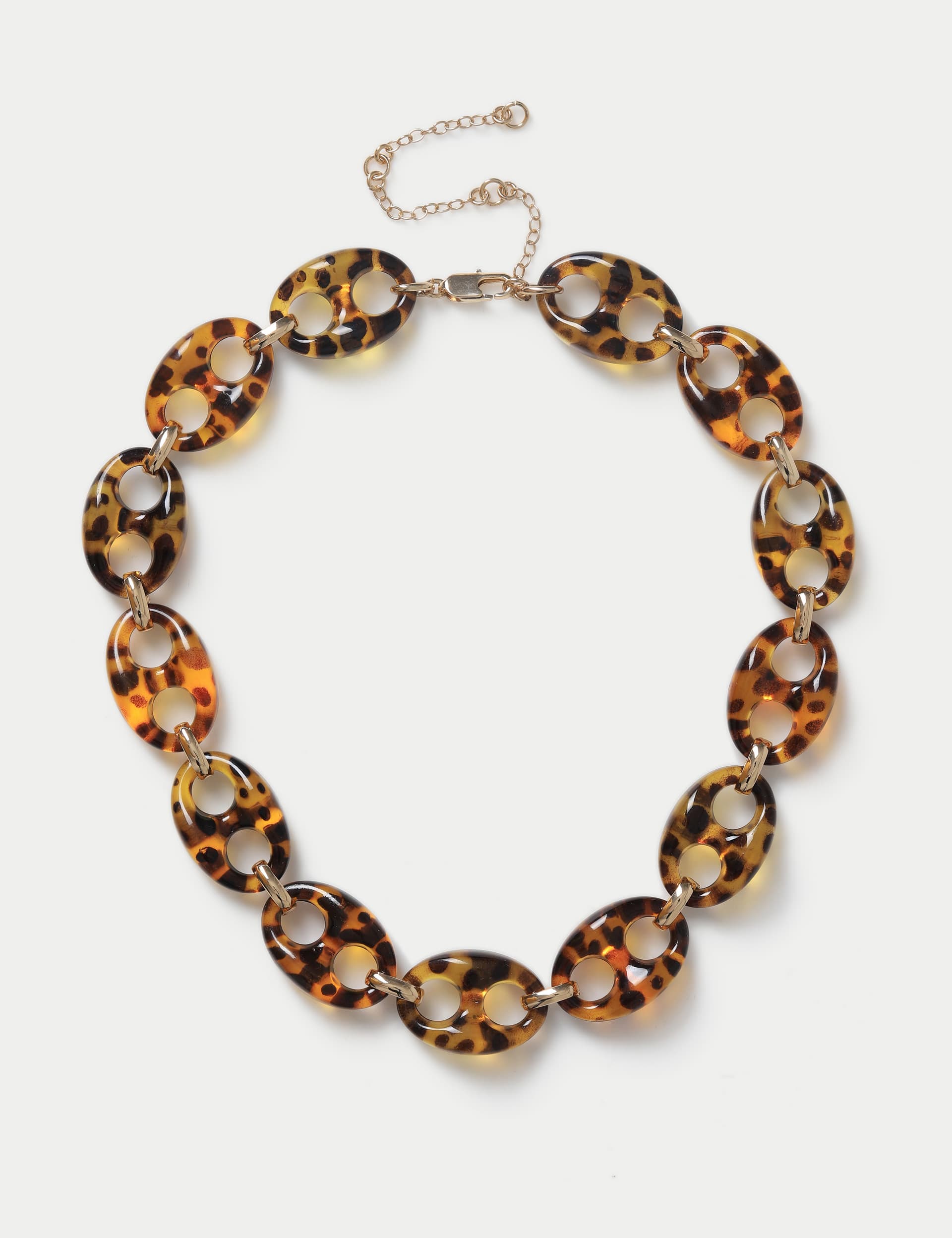 M&S Women's Tort Oversized Link Necklace