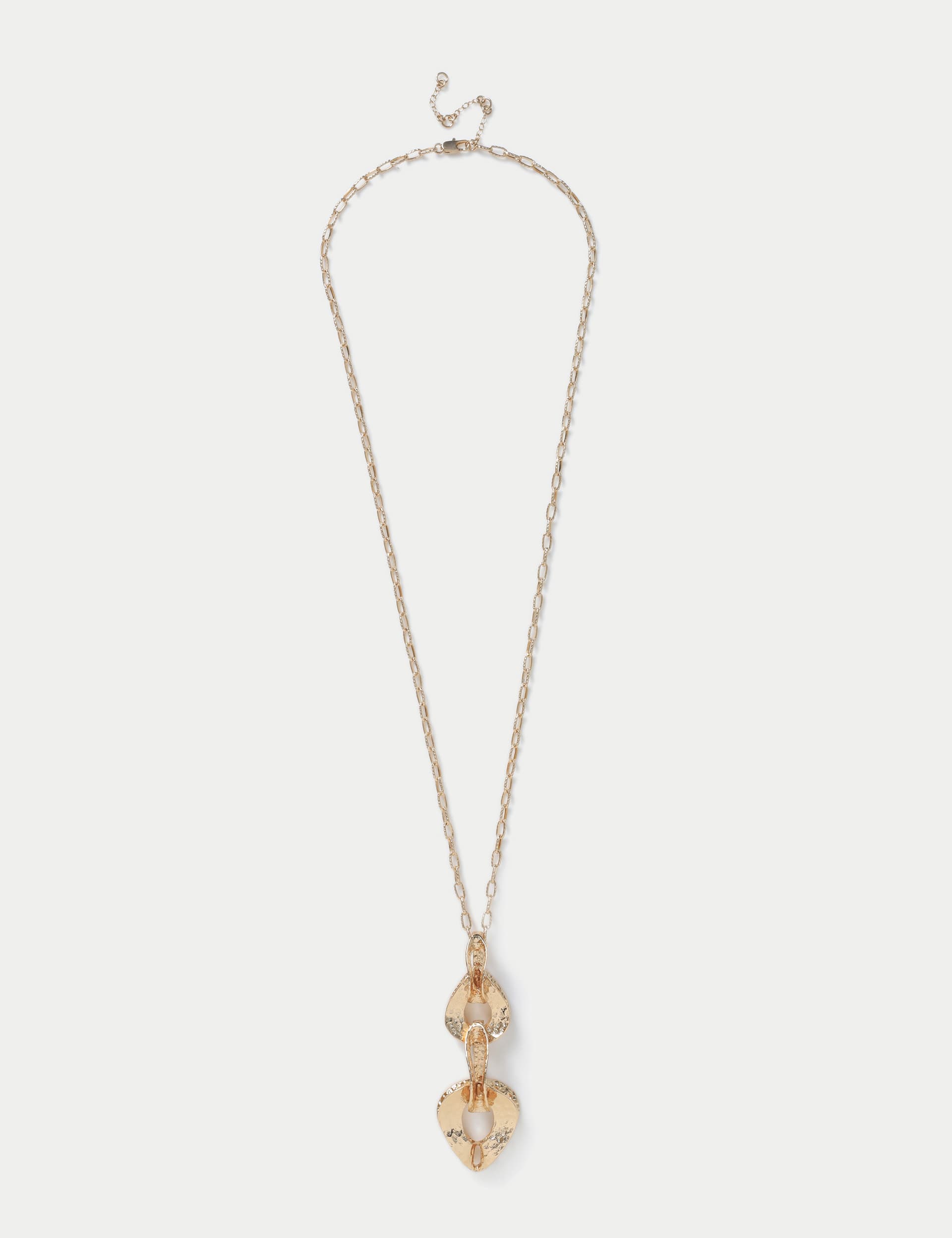 M&S Women's Gold Tone Chunky Chain Long Pendant Necklace, Gold