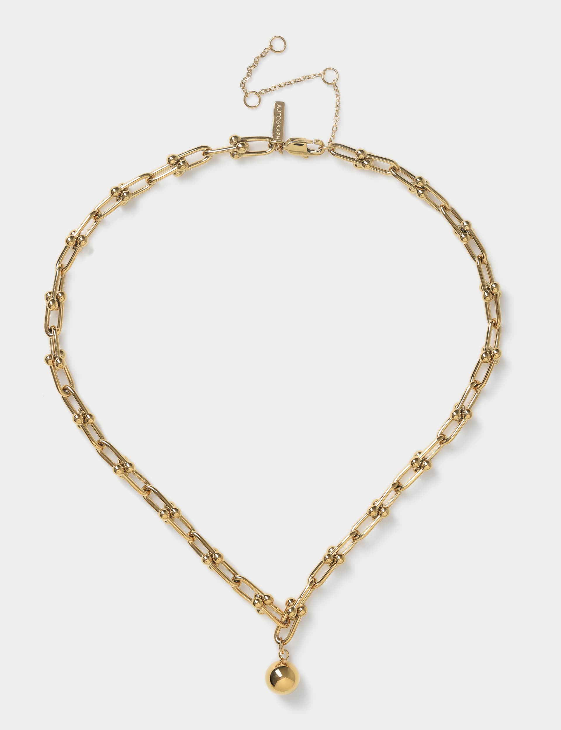 Autograph Women's Waterproof Link Necklace - Gold, Gold