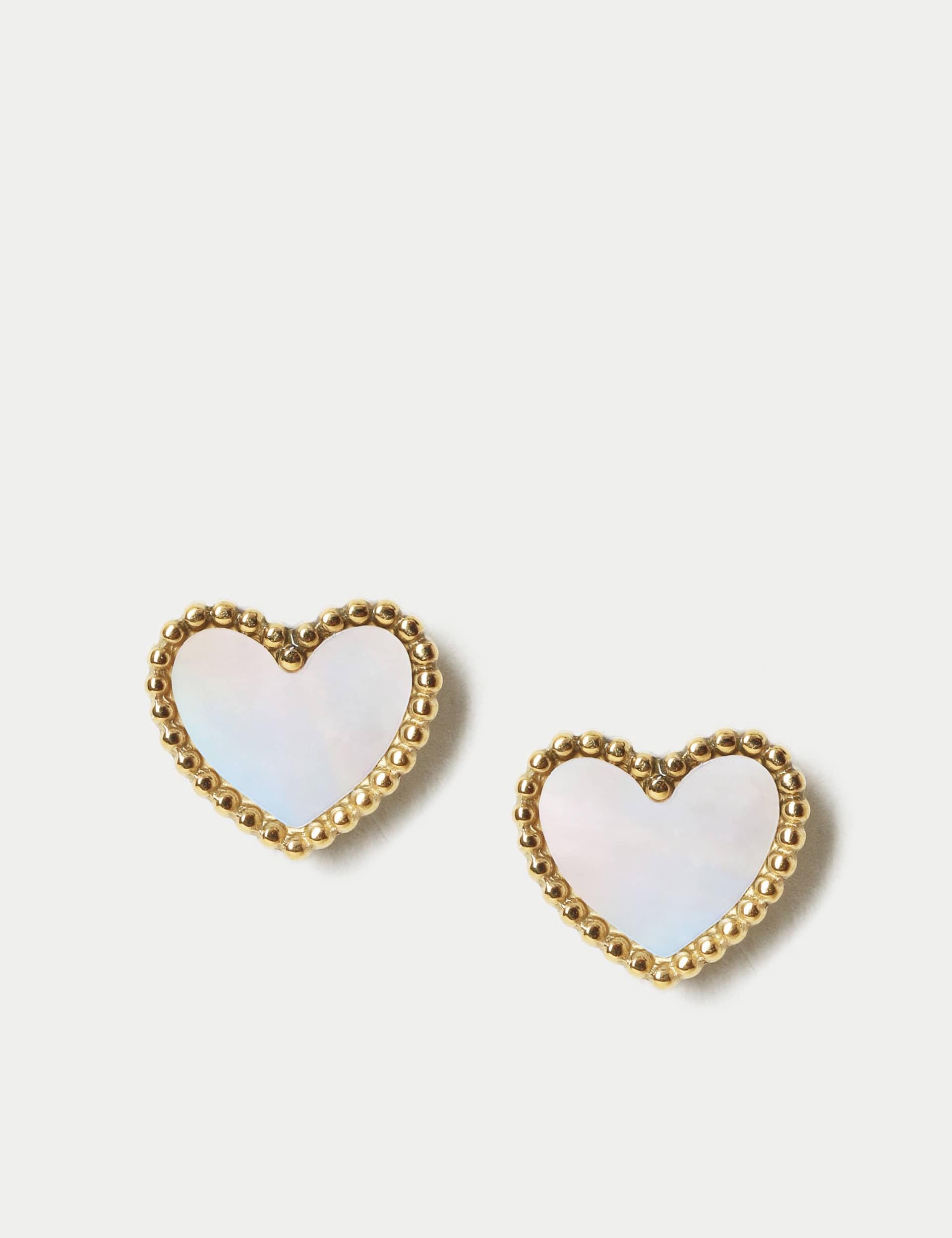 Autograph Women's Mini Heart Stud Earrings - White, White,Black