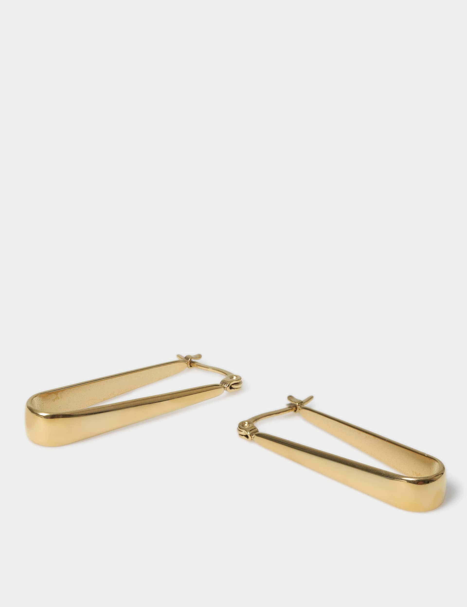 Autograph Women's Long Slim Hoop Earrings