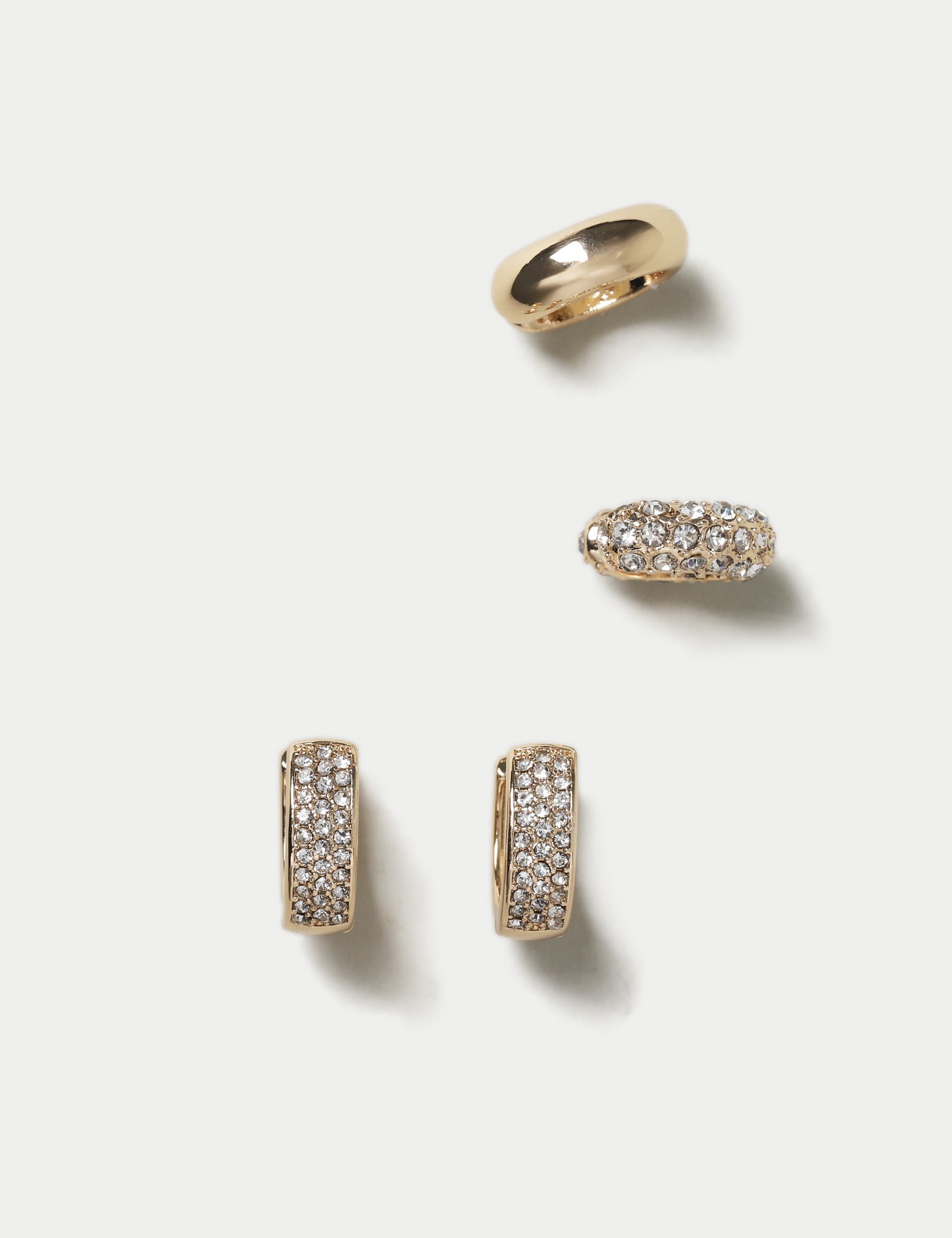 M&S Women's Hoop and Cuff Earring Set