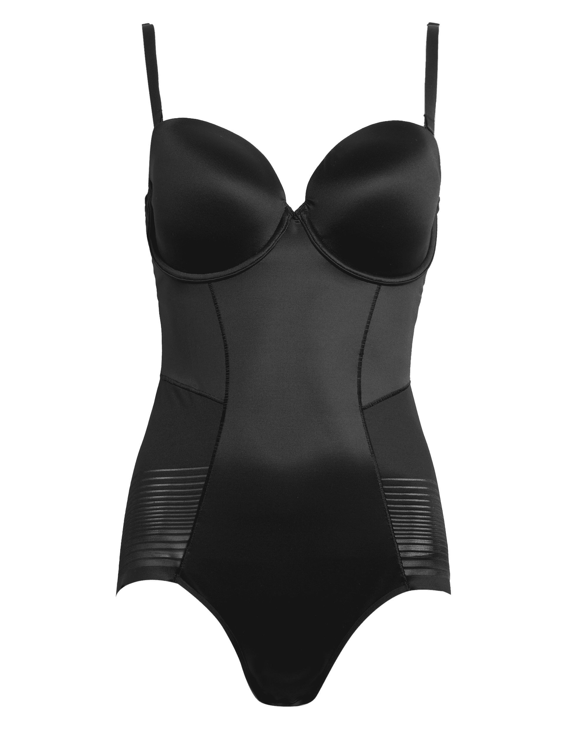 Body By M&S Women's Body Define Firm Control Bodysuit A-E - 38B - Black, Black,Rose Quartz