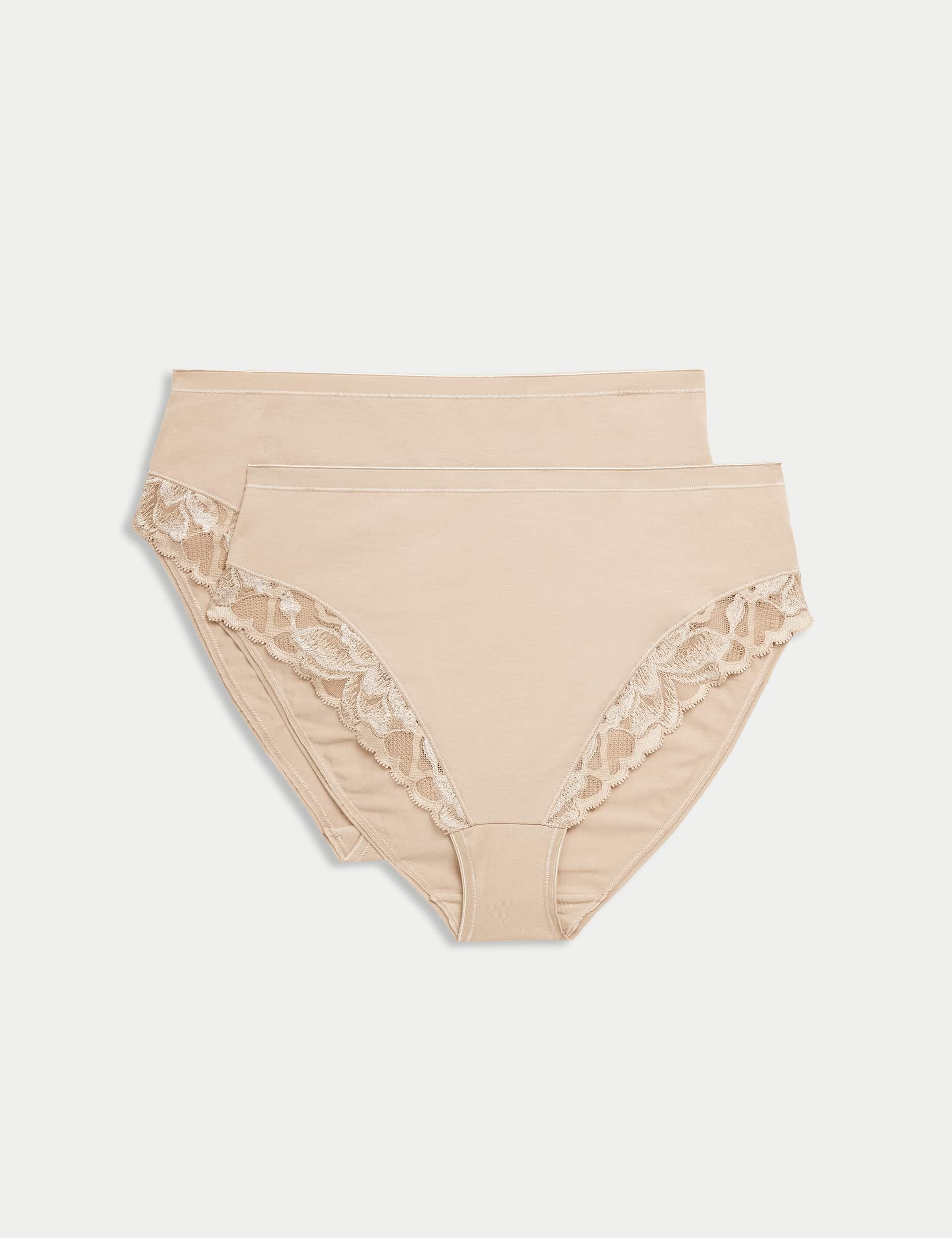 M&S Women's 2pk Firm Control High Leg Knickers