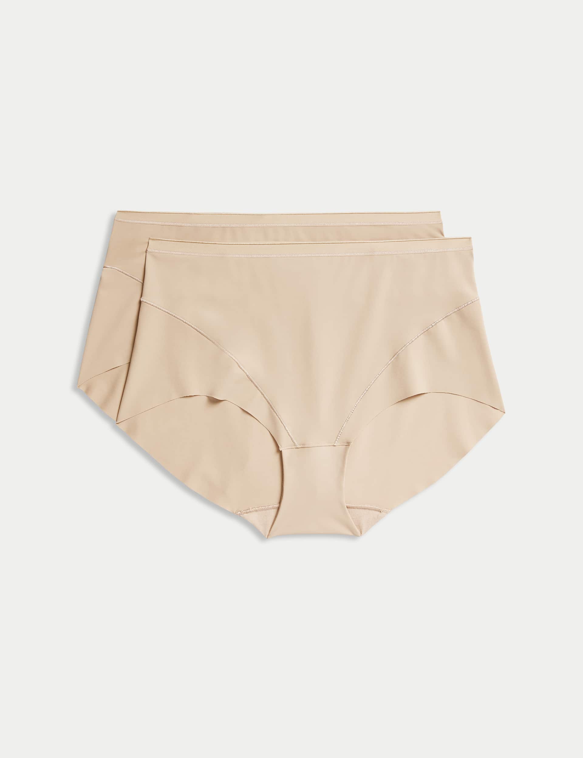 M&S Women's 2pk Light Control No VPL Full Briefs