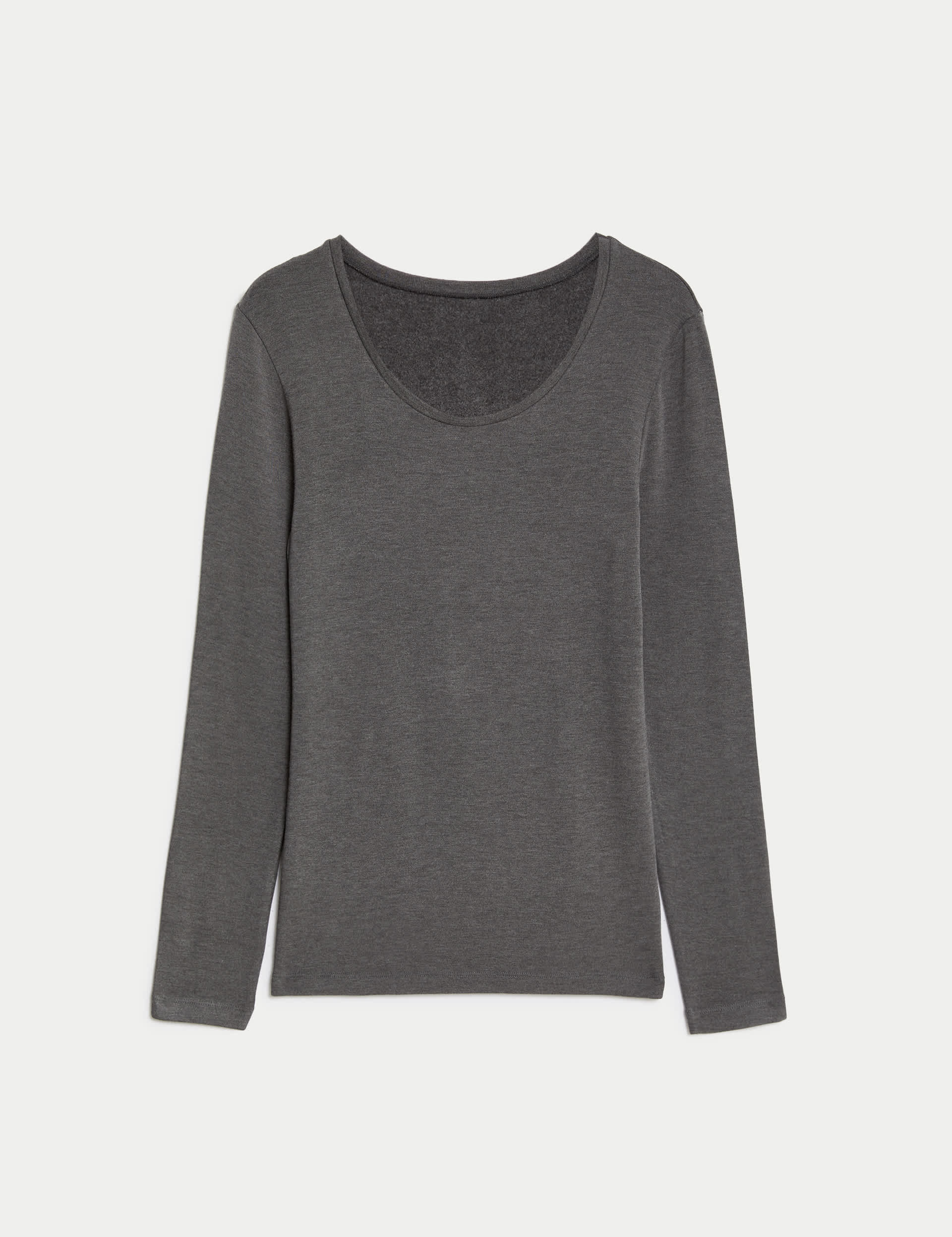 M&S Women's Heatgen Medium Thermal Long Sleeve Top - 12 - Charcoal, Charcoal