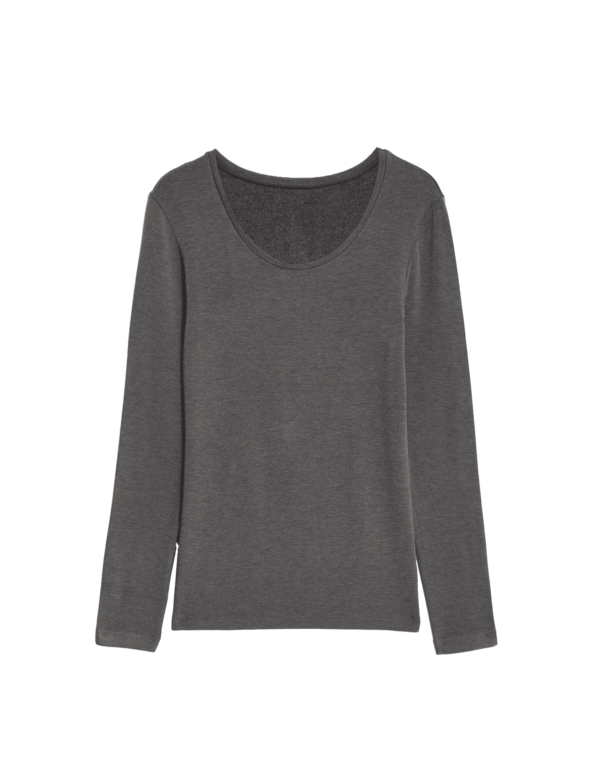 M&S Collection Women's Heatgen Medium Thermal Long Sleeve Top - 12 - Charcoal, Charcoal