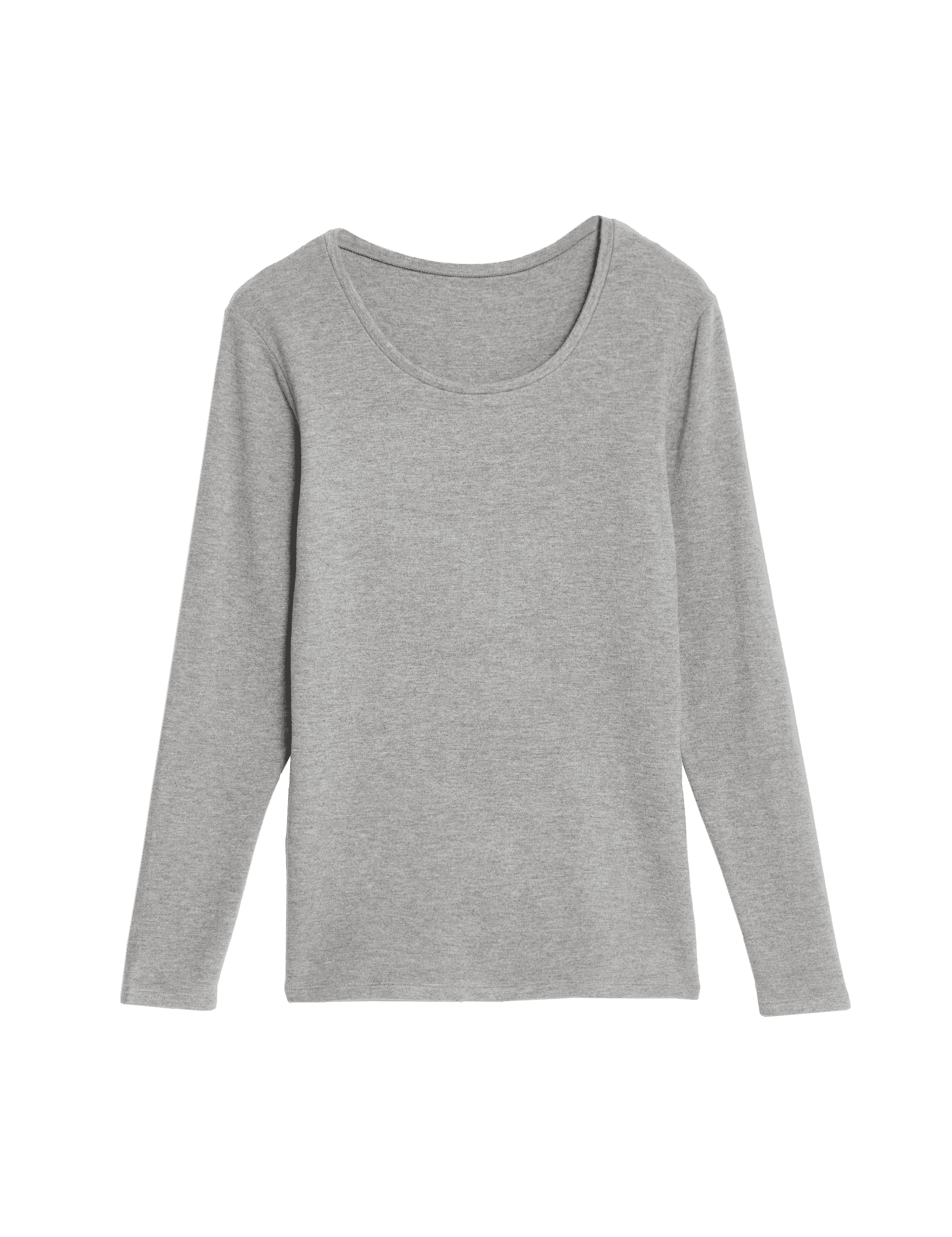 M&S Collection Women's Heatgen Medium Fleece Thermal Top - 10 - Mid Grey, Mid Grey