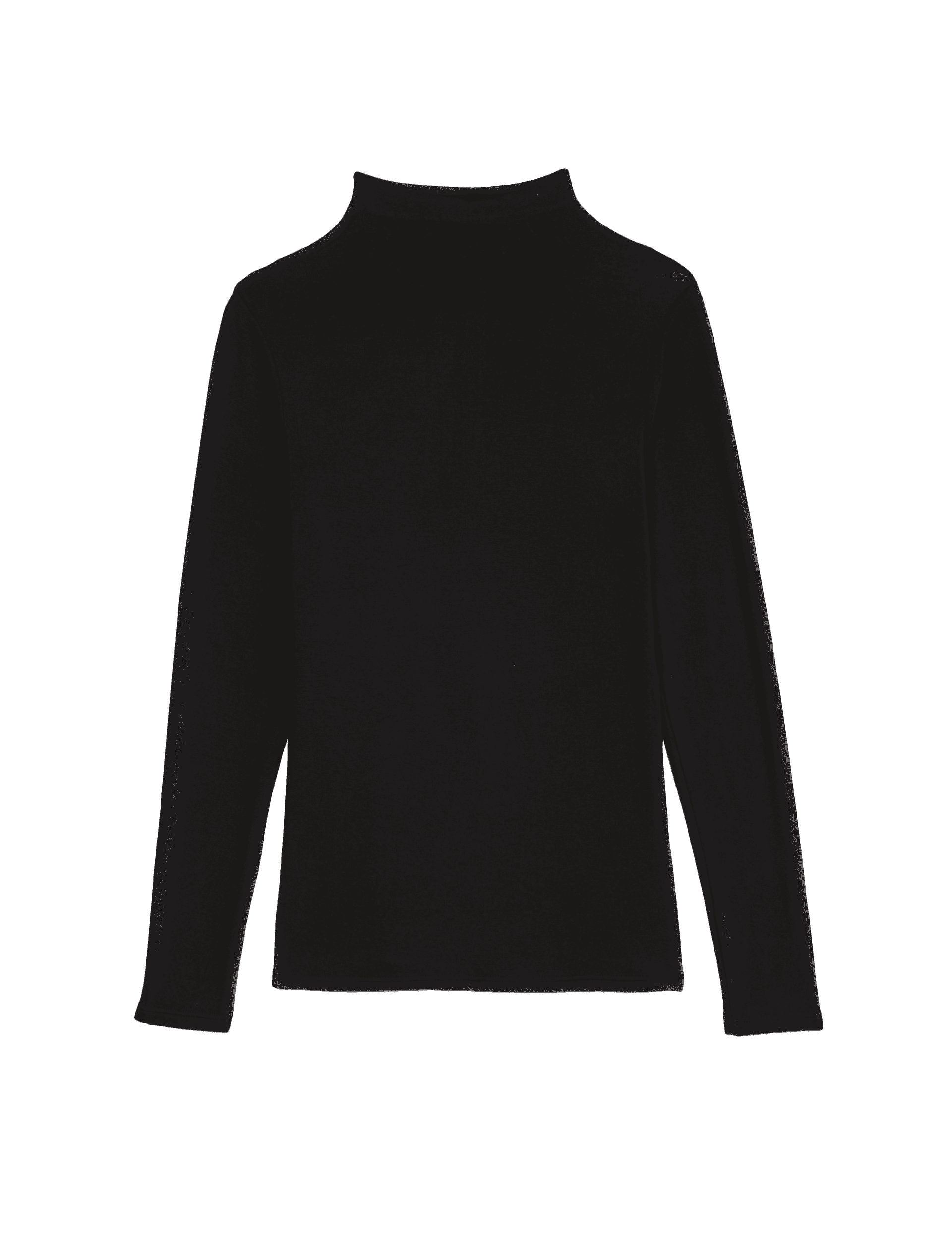 M&S Collection Women's Heatgen Medium Thermal Mock Neck Top - 10 - Black, Black,Smoke