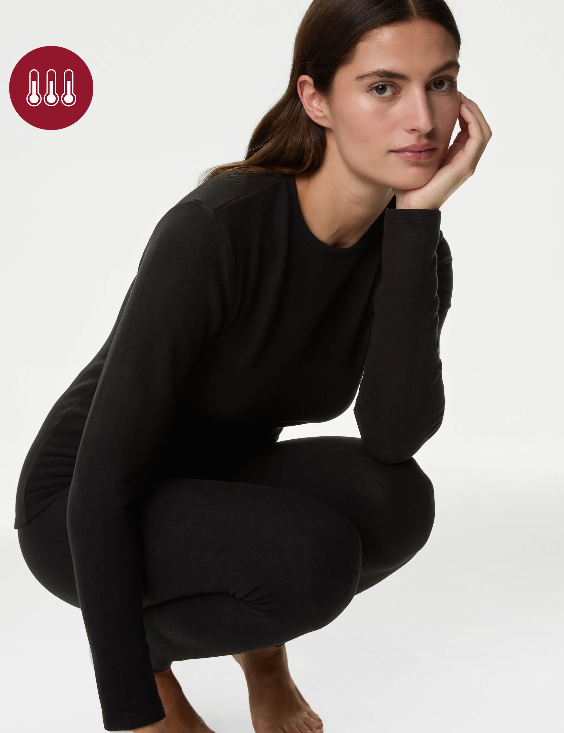 M&S Women's Heatgen  Maximum Thermal Fleece Top