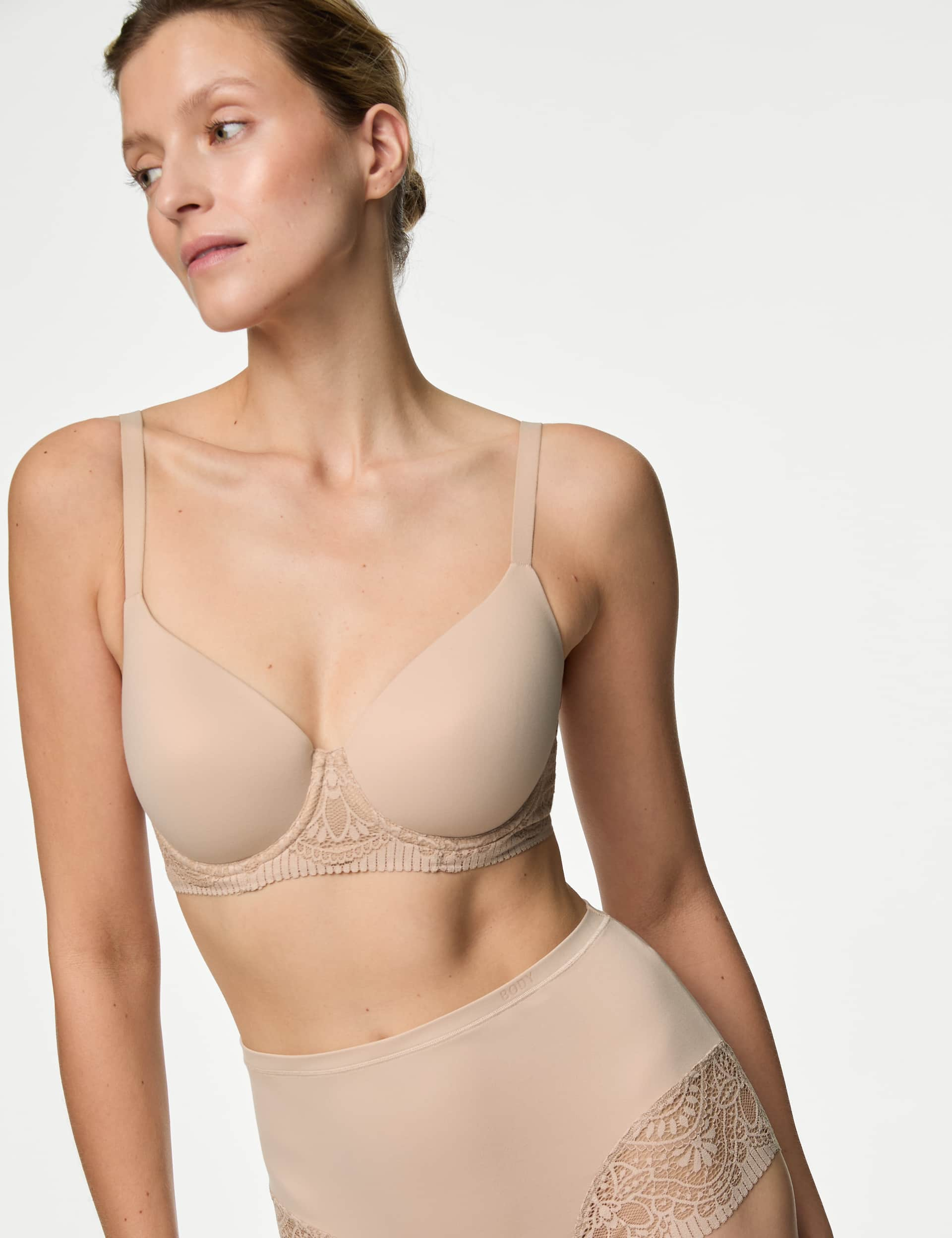 Body By M&S Women's Body Soft™ Wired Full Cup T-Shirt Bra A-E - 34D - Opaline, Rose Quartz,White,Black,Opaline,Slate Blue,Rich Amber,Rich Quartz,Topaz