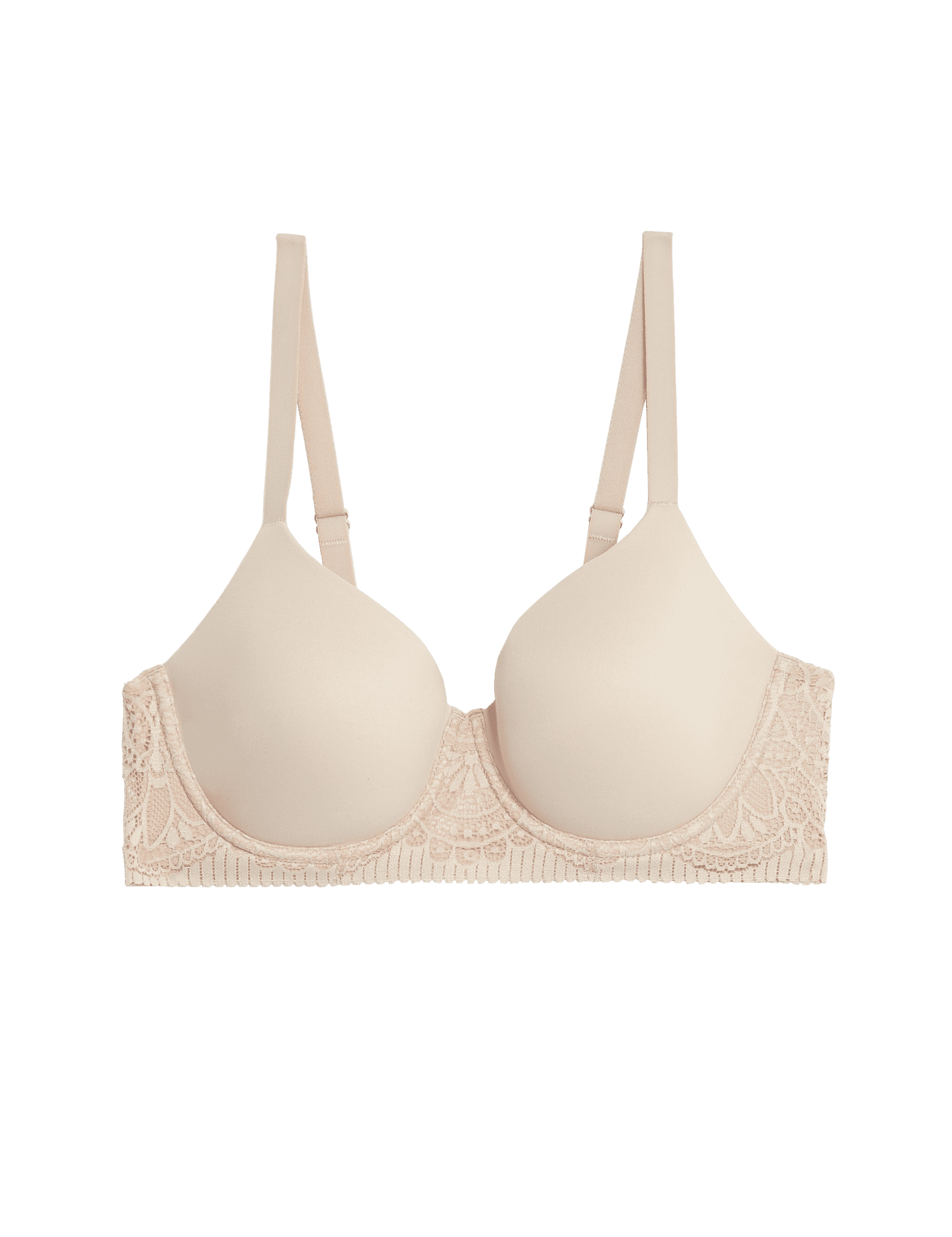 Body By M&S Women's Body Soft Wired Full Cup T-Shirt Bra A-E - 36C - Opaline, White,Black,Soft Pink