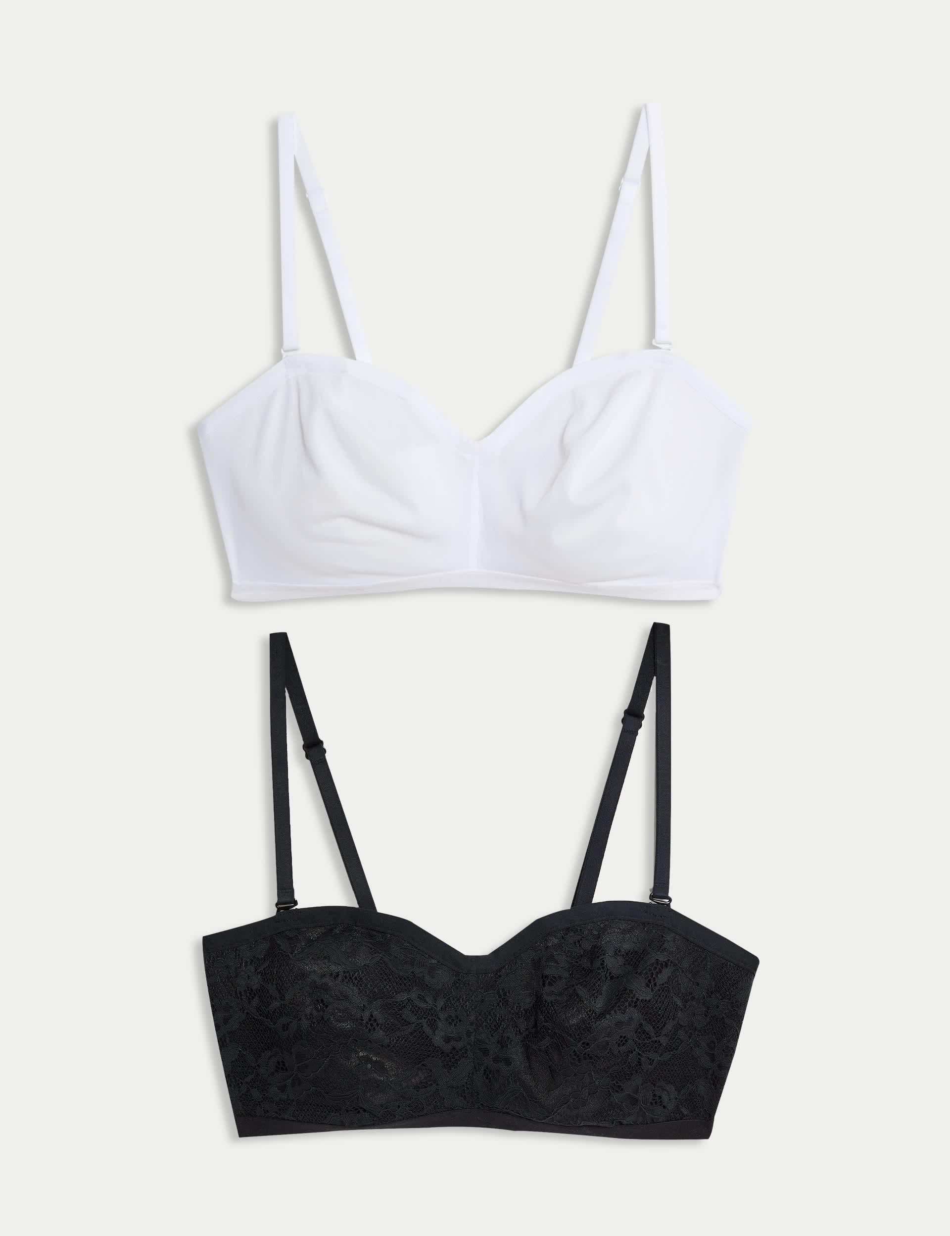 M&S Women's 2pk Wired Strapless Bra A-E