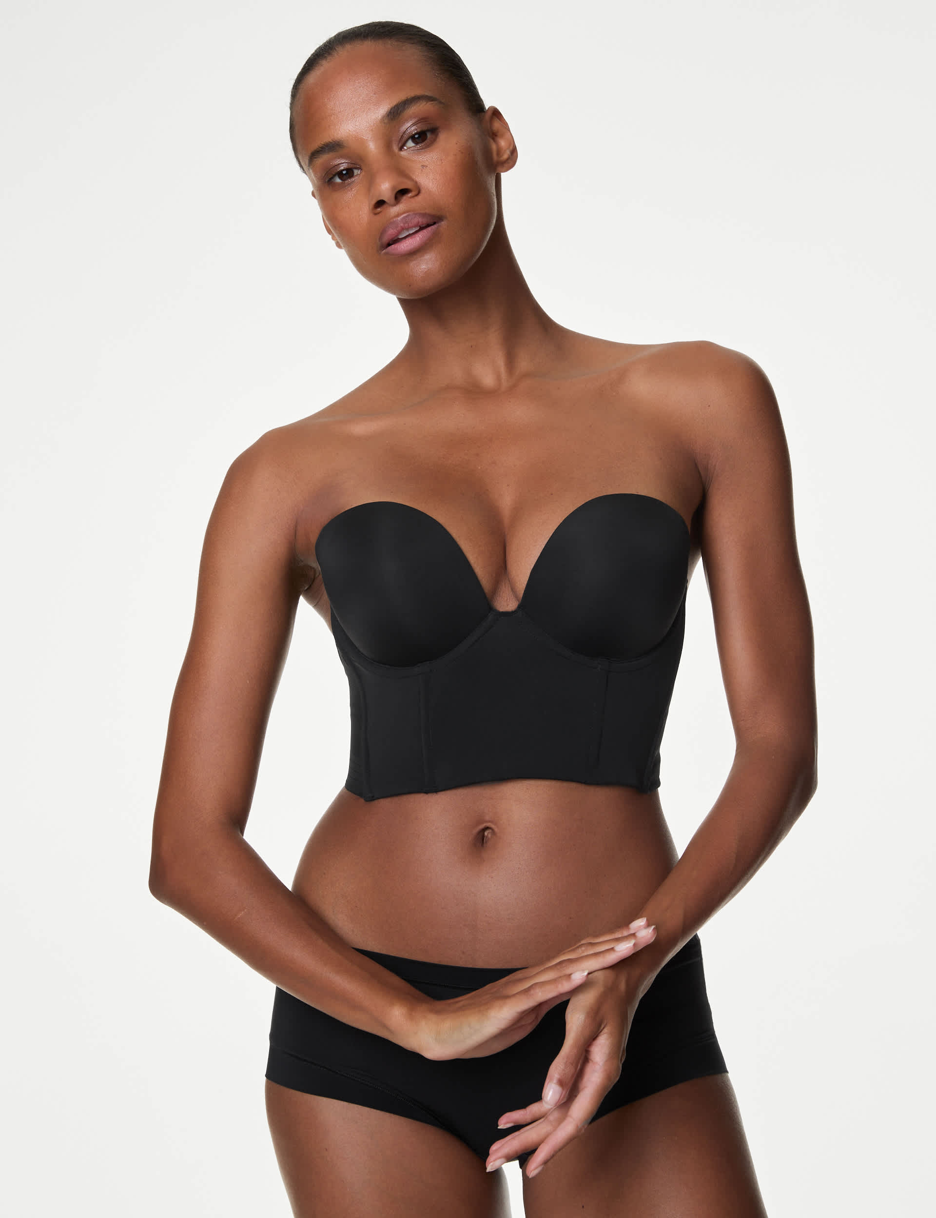 Body By M&S Women's Body Define™ Low Back Wired Push Up Bra A-E - 36E - Black, Rose Quartz,Black