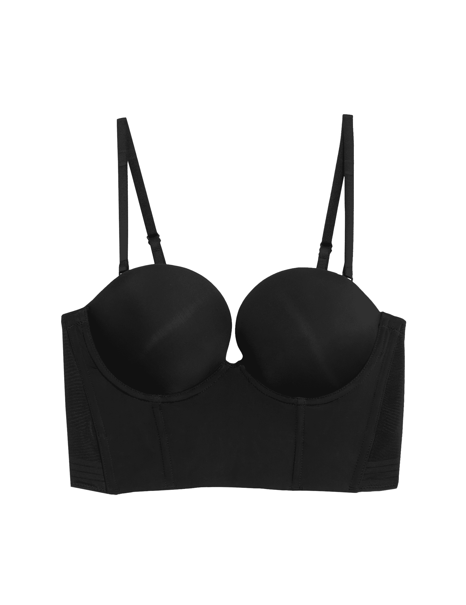 Body By M&S Women's Body Define Low Back Wired Push Up Bra A-E - 36E - Black, Rose Quartz,Black