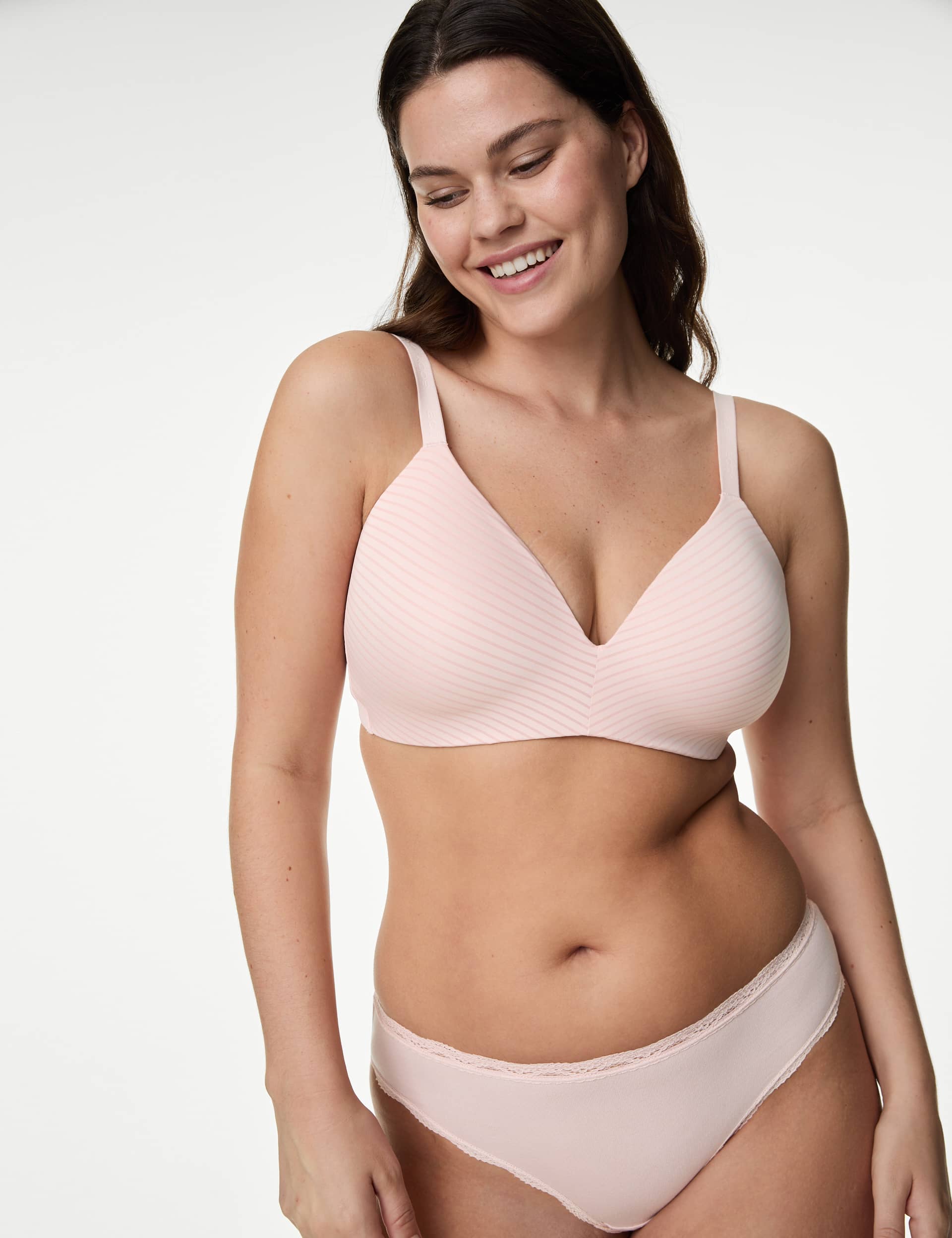 Body By M&S Women's Shape Define Non Wired Full Cup T-Shirt Bra A-E - 36C - Soft Pink, Rose Quartz,