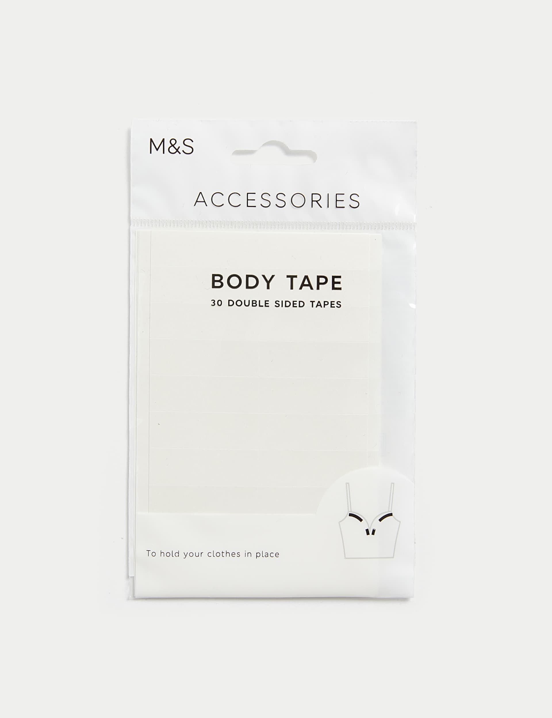 M&S Women's Double Sided Body Tape - Clear, Clear