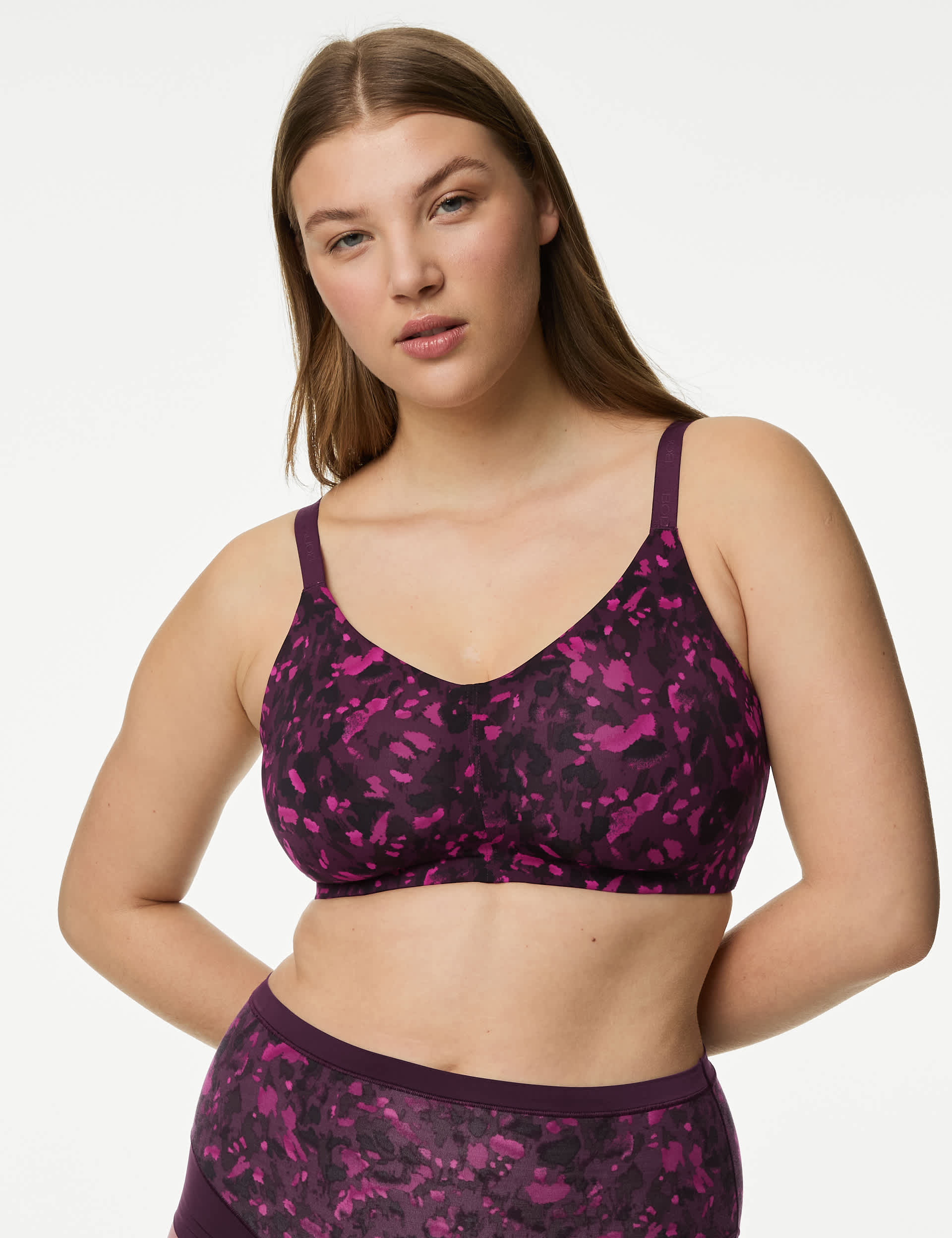 Body By M&S Women's Flexifit™ Non Wired Full Cup Bra (F-H) - 38F - Blackcurrant, Blackcurrant