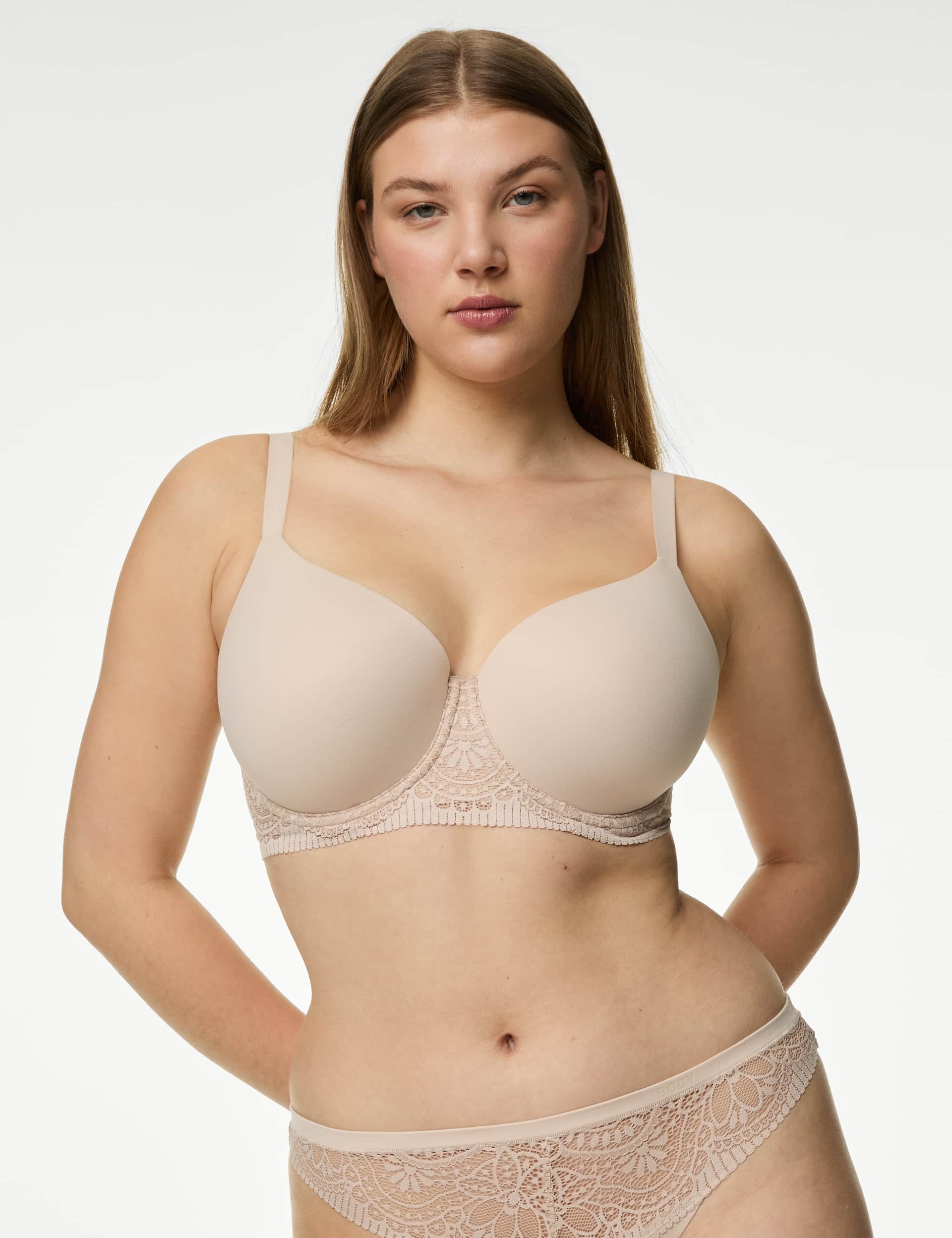 Body By M&S Women's Body Soft Wired Full Cup T-Shirt Bra F-H - 40F - Opaline, Rose Quartz,Black,Opa