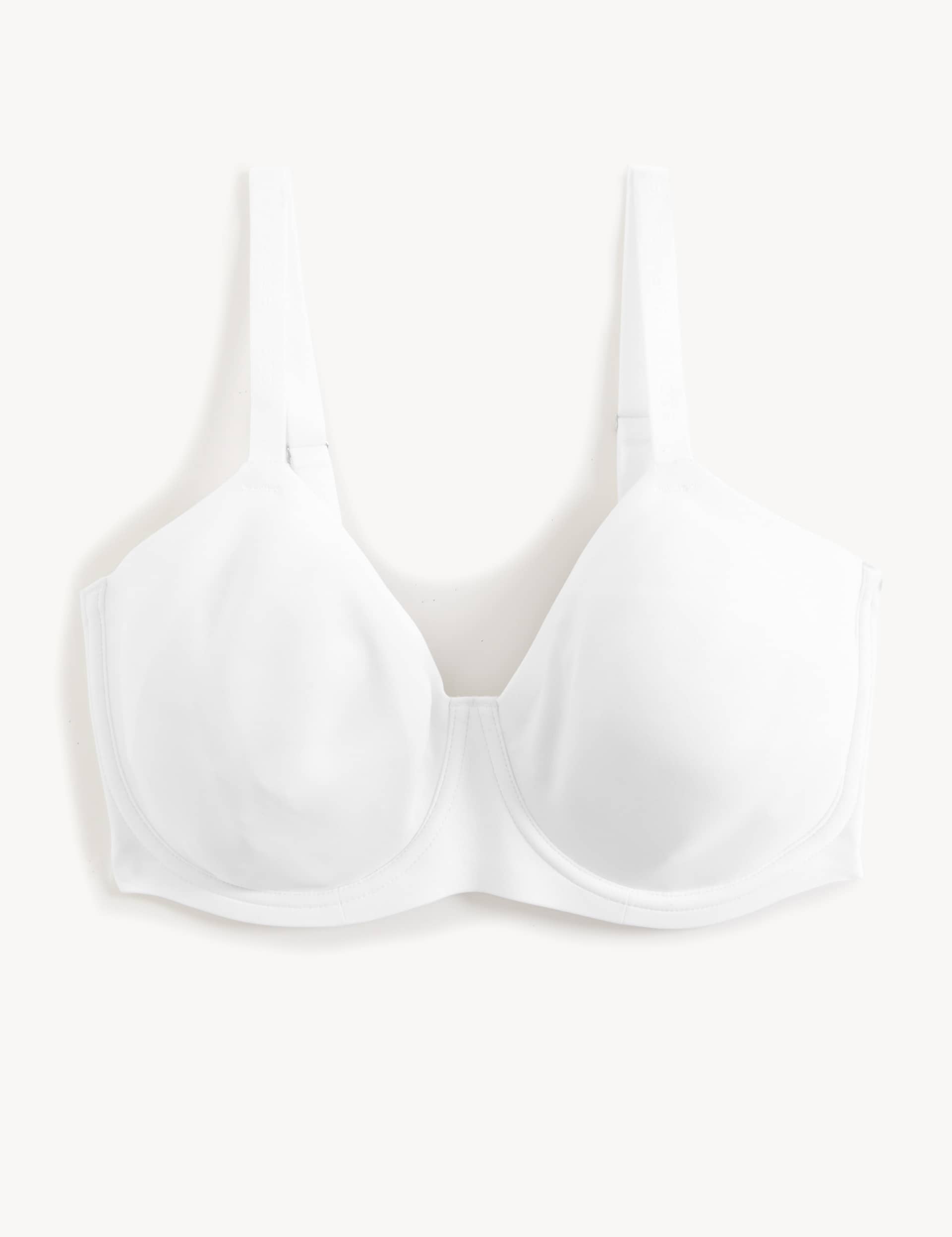 M&S Women's Flexifit Invisible Wired Full-cup Bra F-H - 40G - White, White