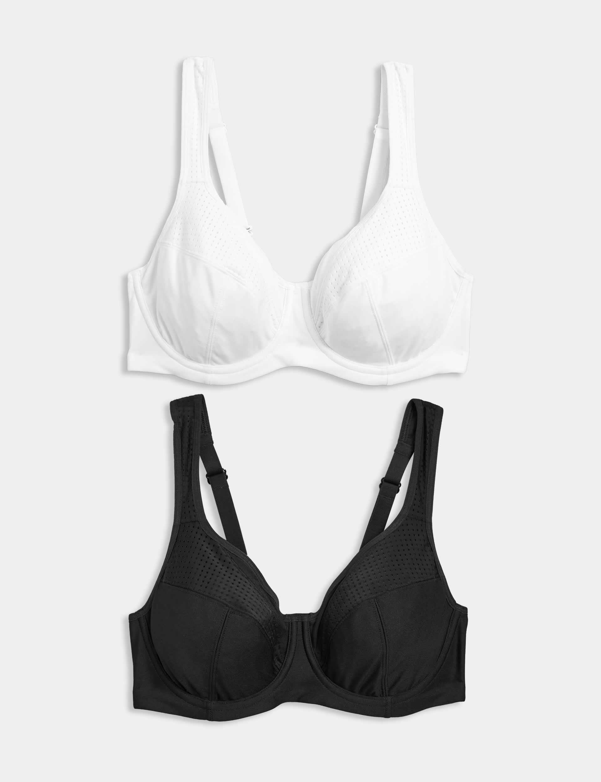Goodmove Women's 2pk Ultimate Support Sports Bras A-H