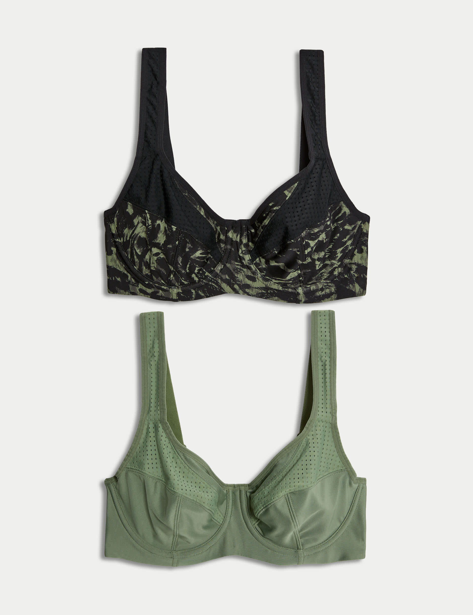 Goodmove Women's 2pk Ultimate Support Wired Sports Bras F-H