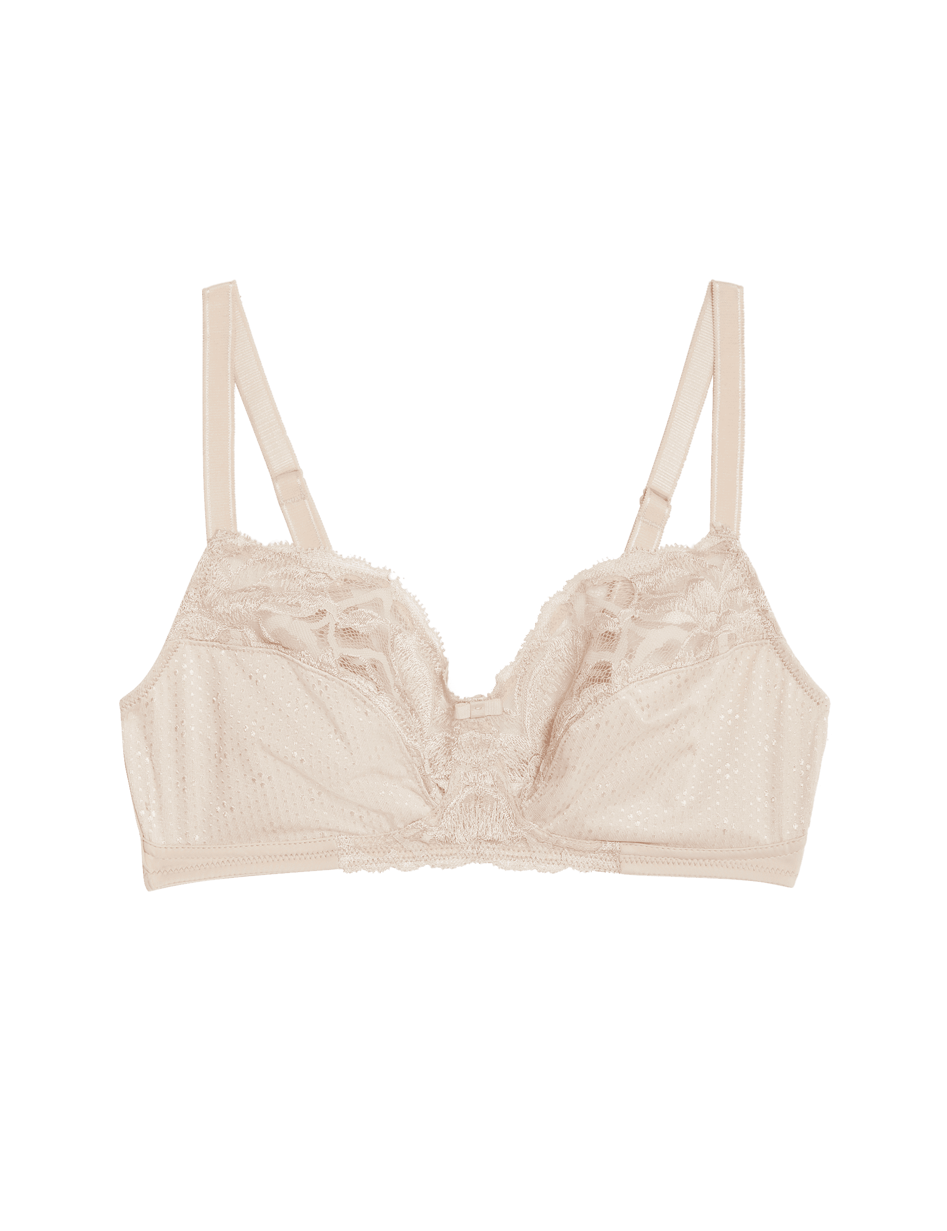 M&S Collection Women's Wild Blooms Non-Padded Full Cup Bra A-E - 40E - Opaline, Opaline,White,Black