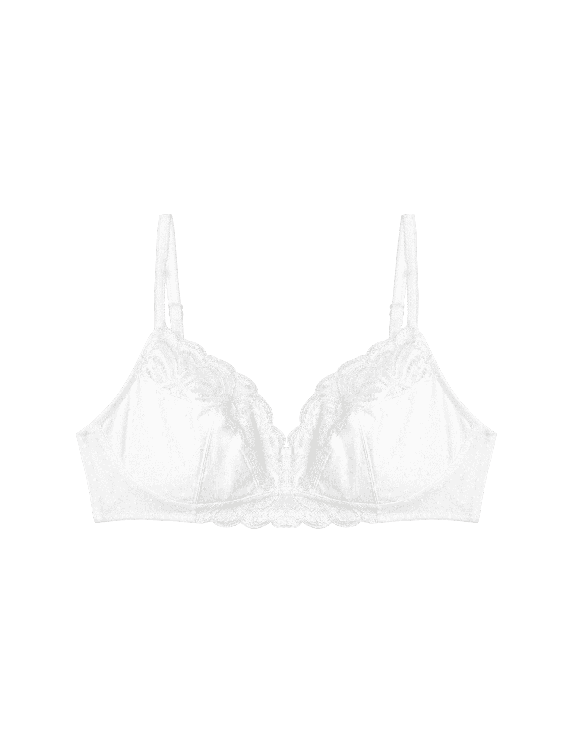 M&S Collection Women's Amelia Lace Non Wired Full Cup Bra (A-E) - 36B - White, Black,Opaline,White