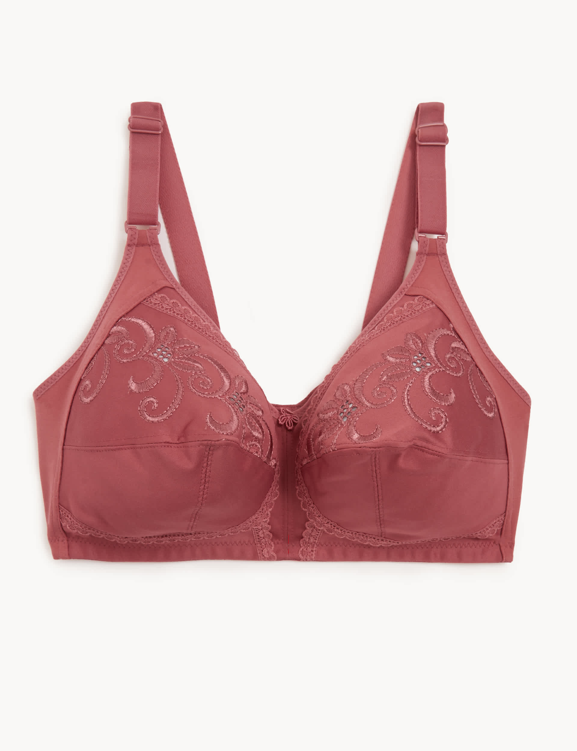 M&S Women's IBO Emb Total Support - 42B - Berry, Berry