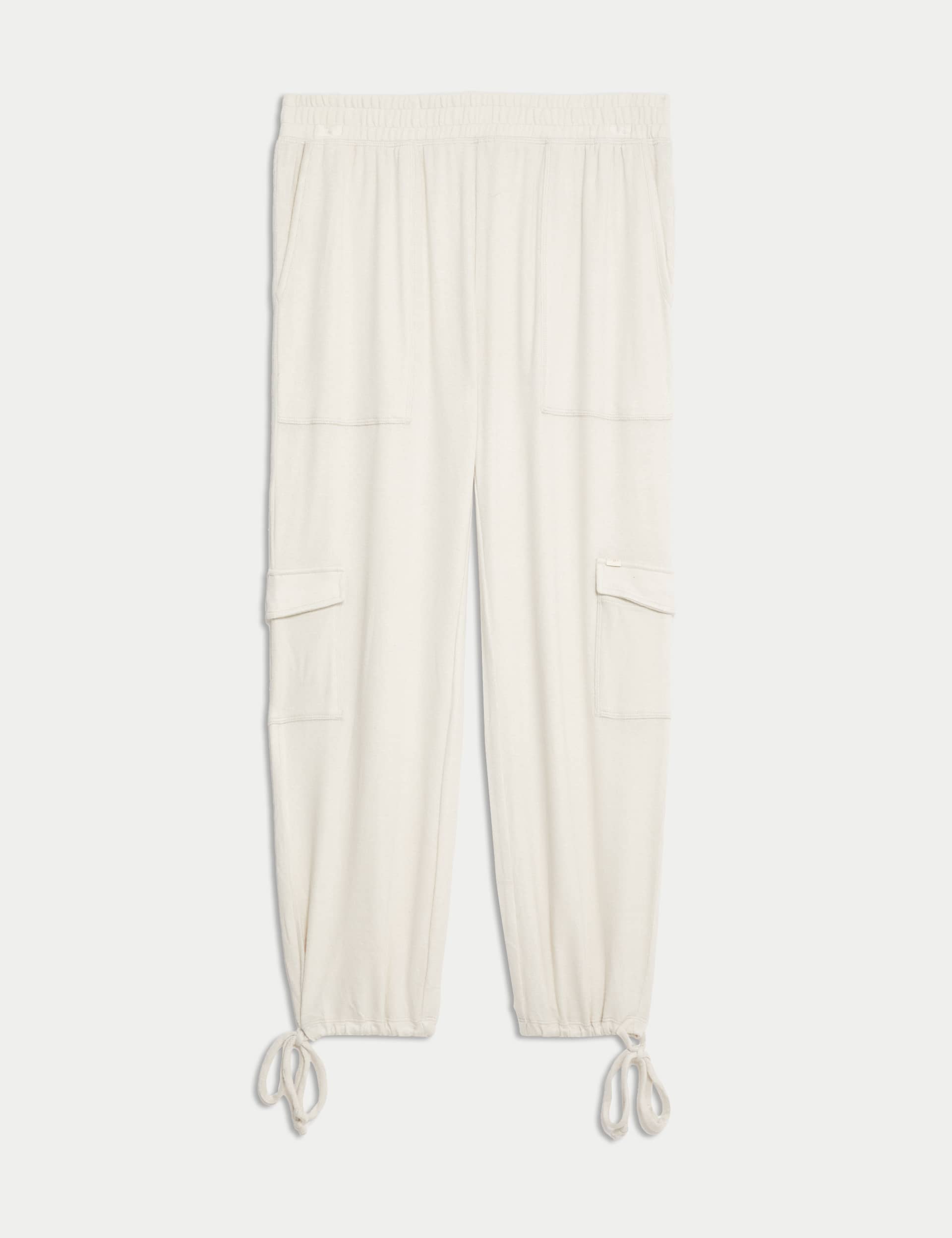 B By Boutique Women's Cosy Cargo Pyjama Bottoms - Ivory, Carbon,Ivory