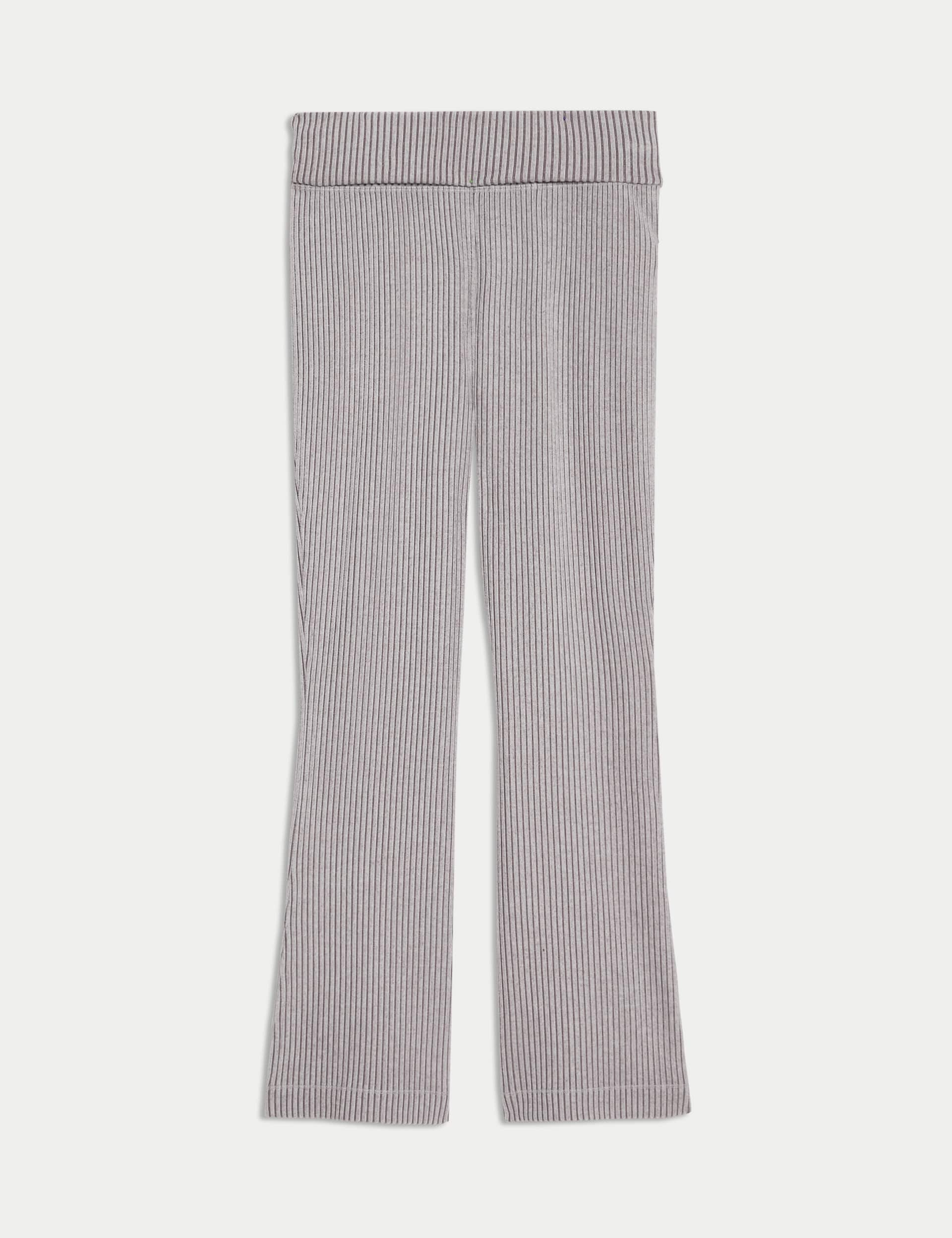 B By Boutique Women's Ribbed Pyjama Bottoms - Sable, Sable,Shocking Pink