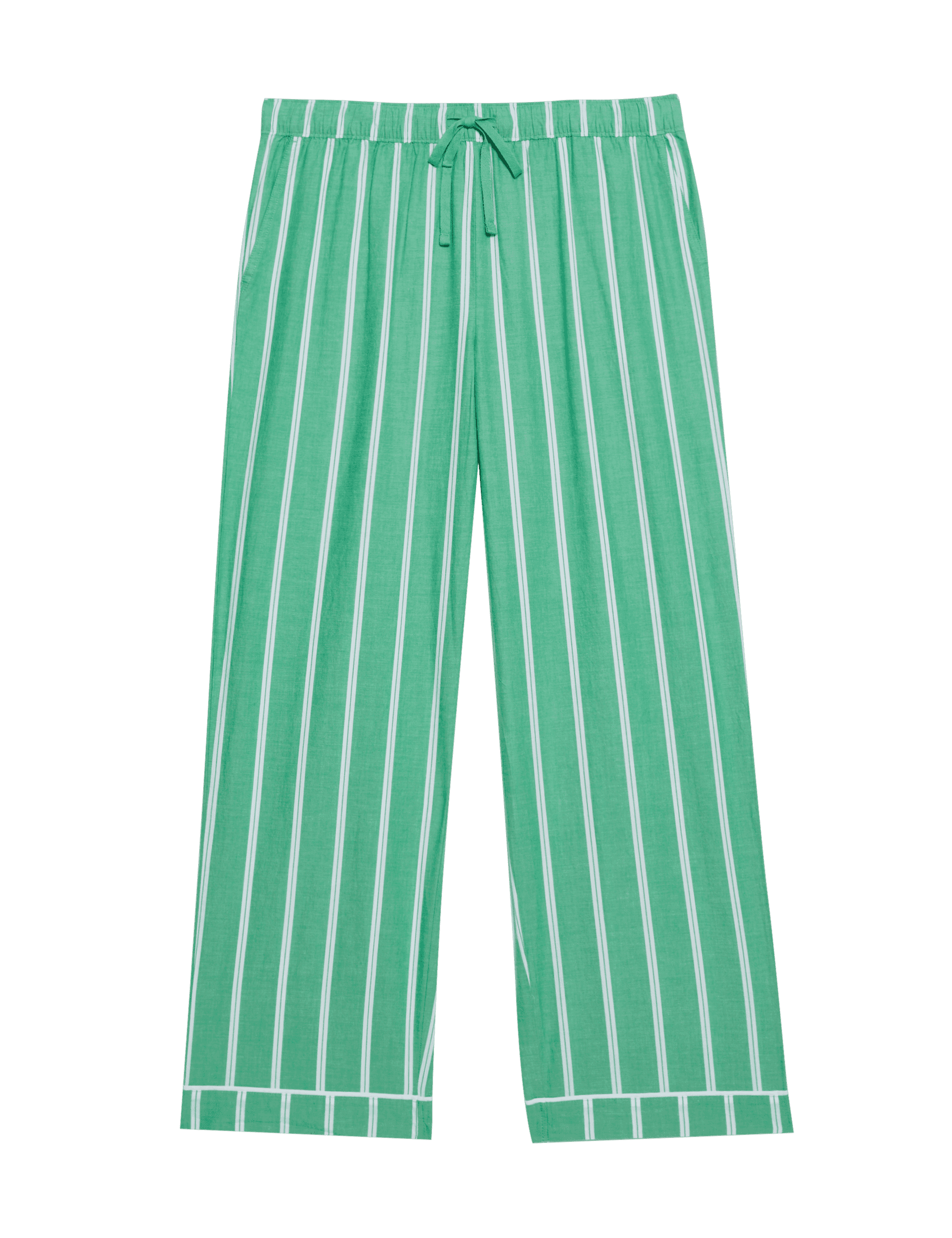 Body By M&S Women's Cool Comfort Striped Pyjama Bottoms - 12REG - Emerald, Emerald