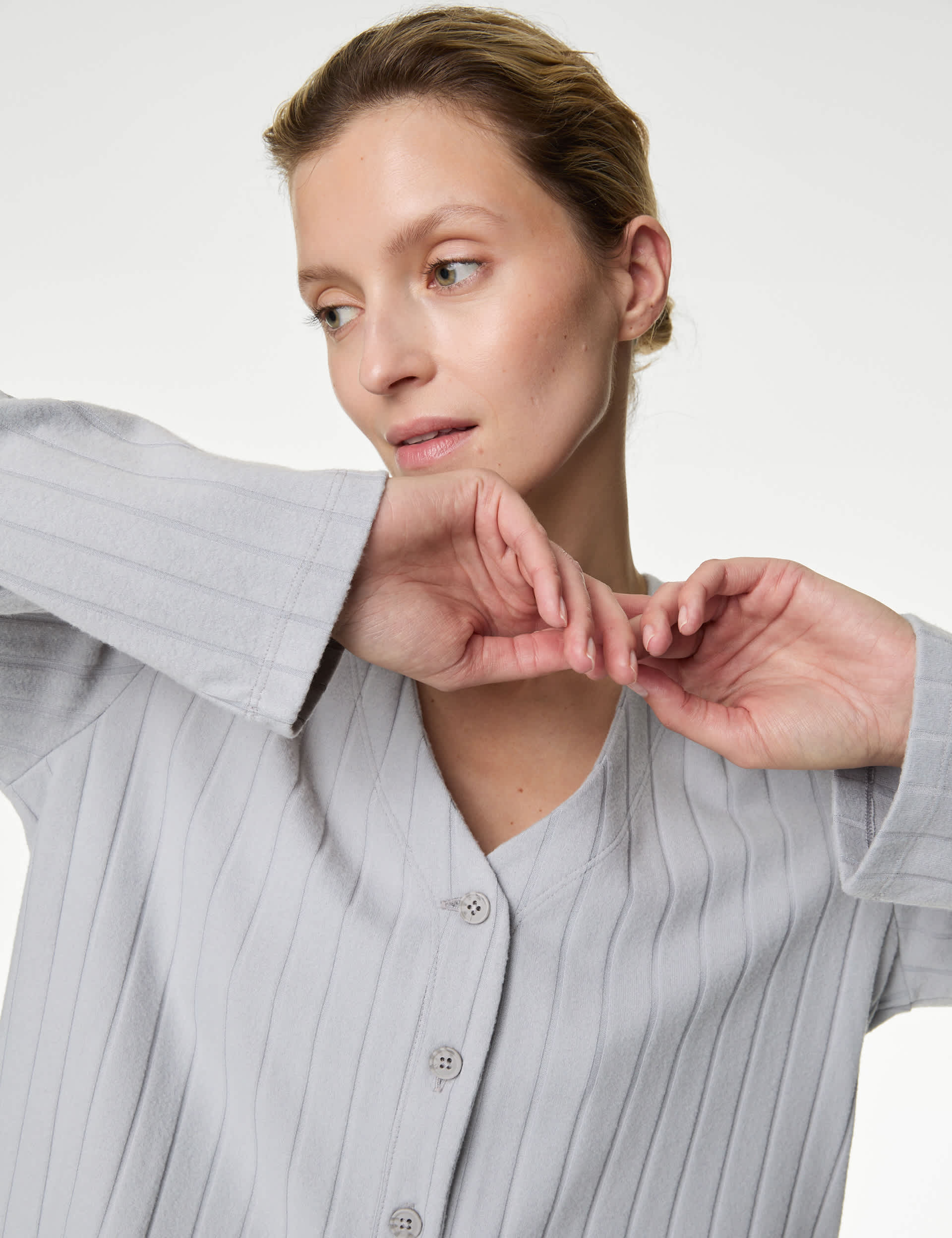 M&S Women's Brushed Knit Rib Lounge Set