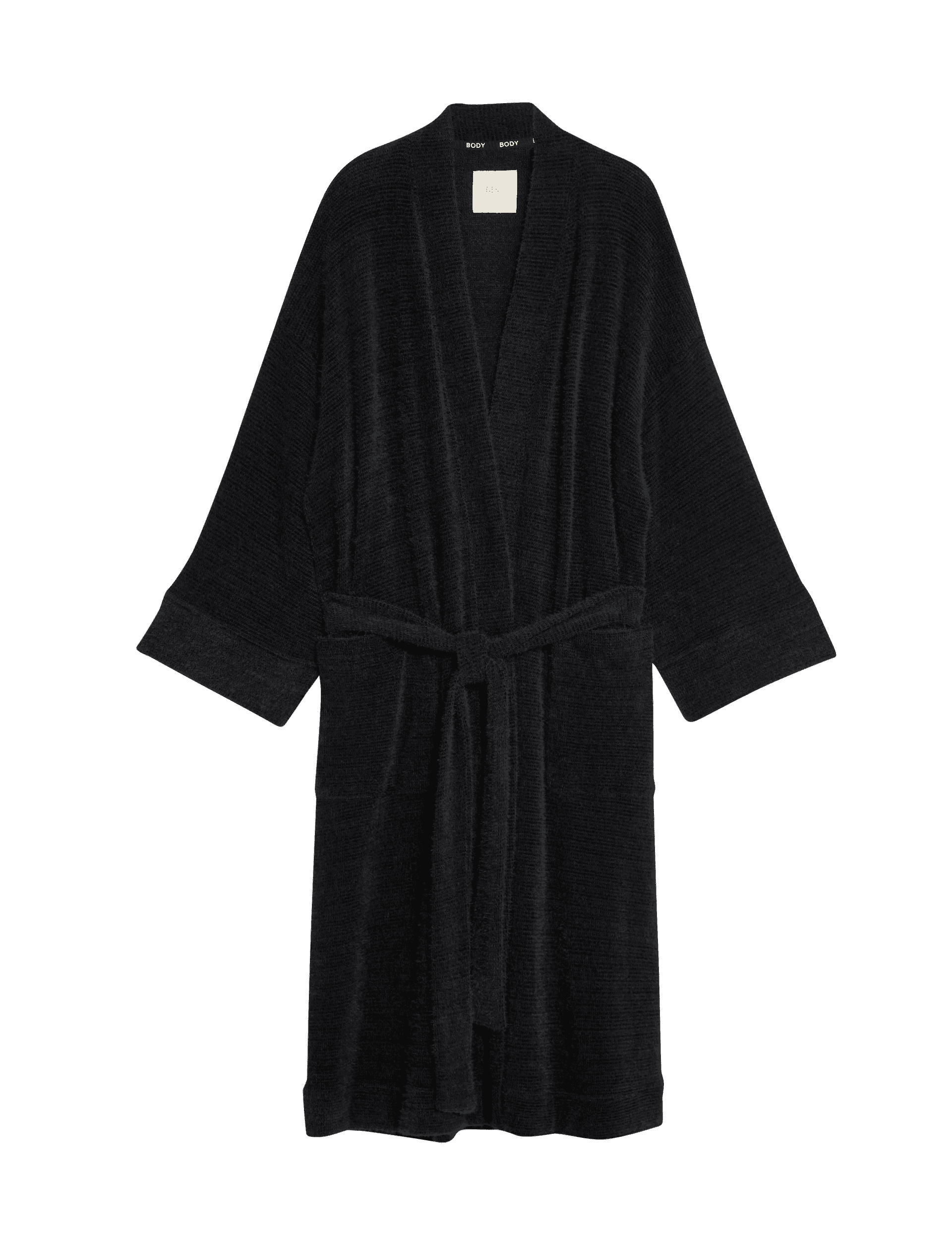 Body By M&S Women's Body Soft Feather Knit Dressing Gown - M - Black, Black,Dusty Pink