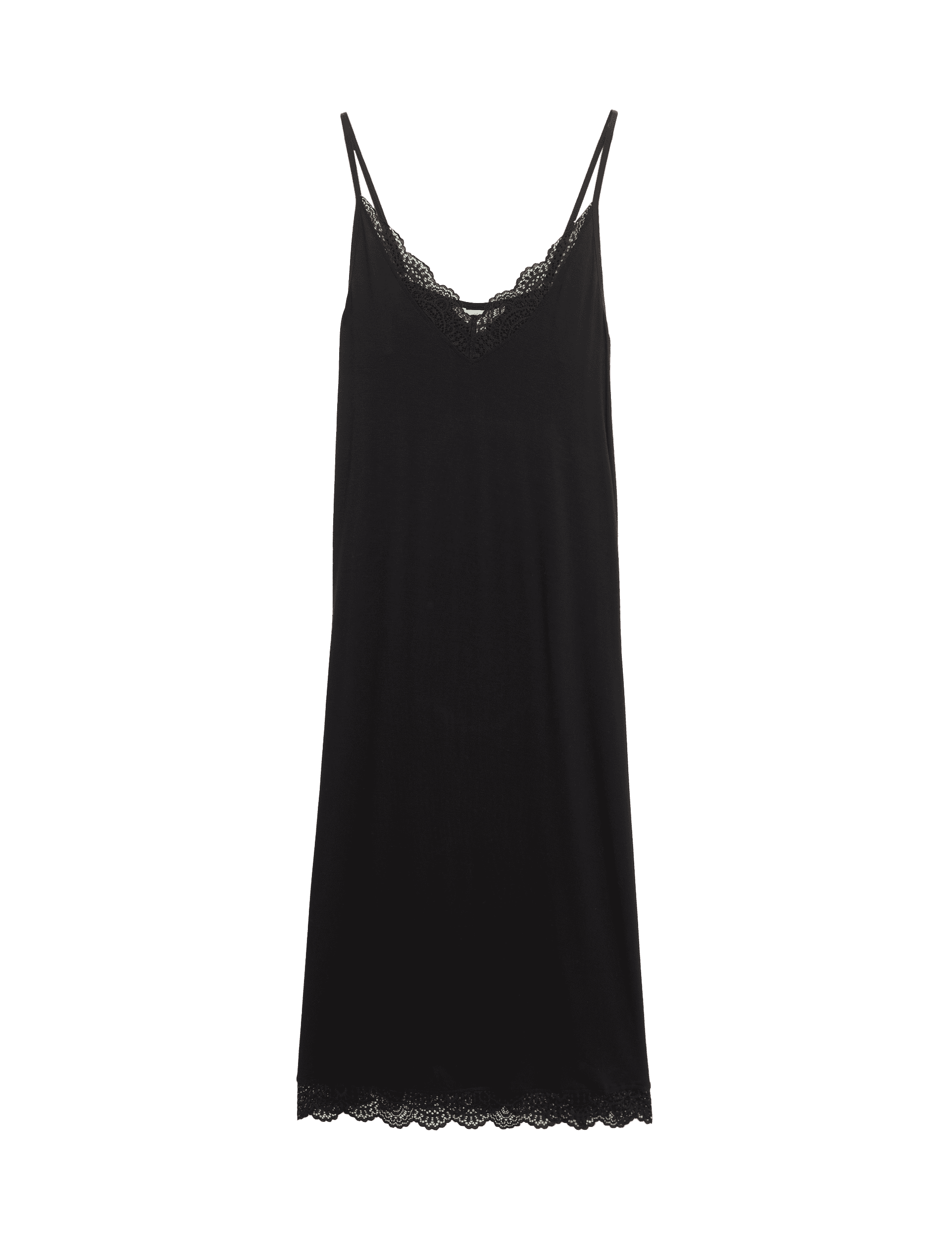 Body By M&S Women's Body Soft Lace Chemise - XXL - Black, Black