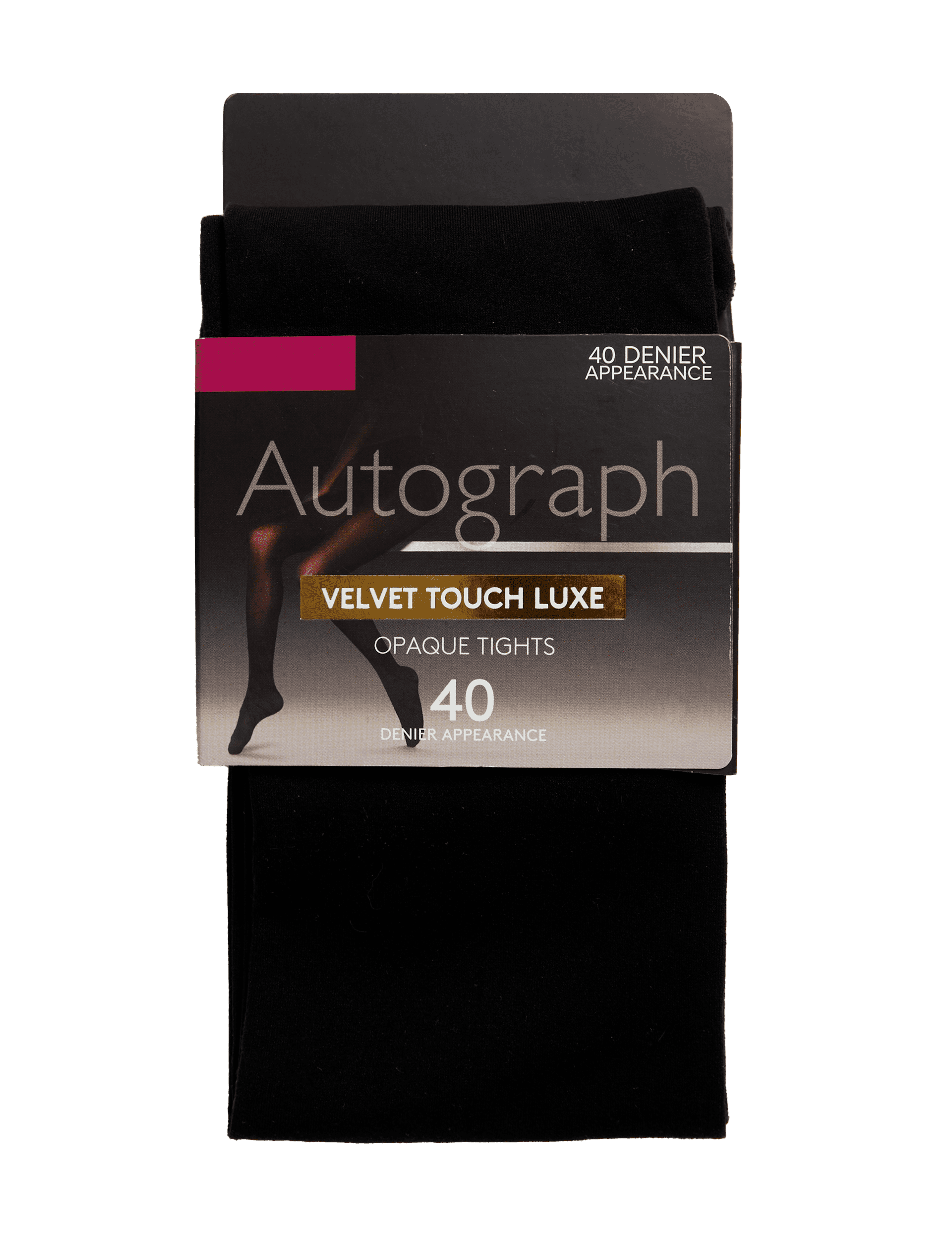 Autograph Women's 40 Denier Velvet Touch Luxe Tights - M - Black, Black