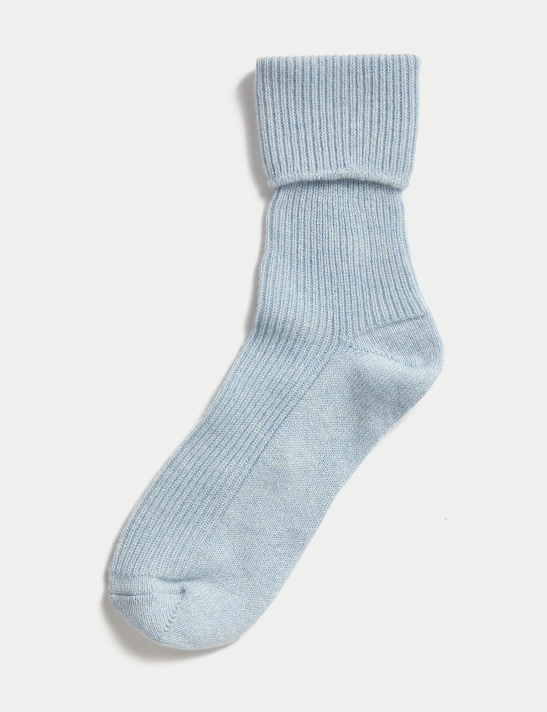 Autograph Women's Pure Cashmere Socks - 6-8 - Pale Blue Mix, Pale Blue Mix,Light Camel,Black,Grey