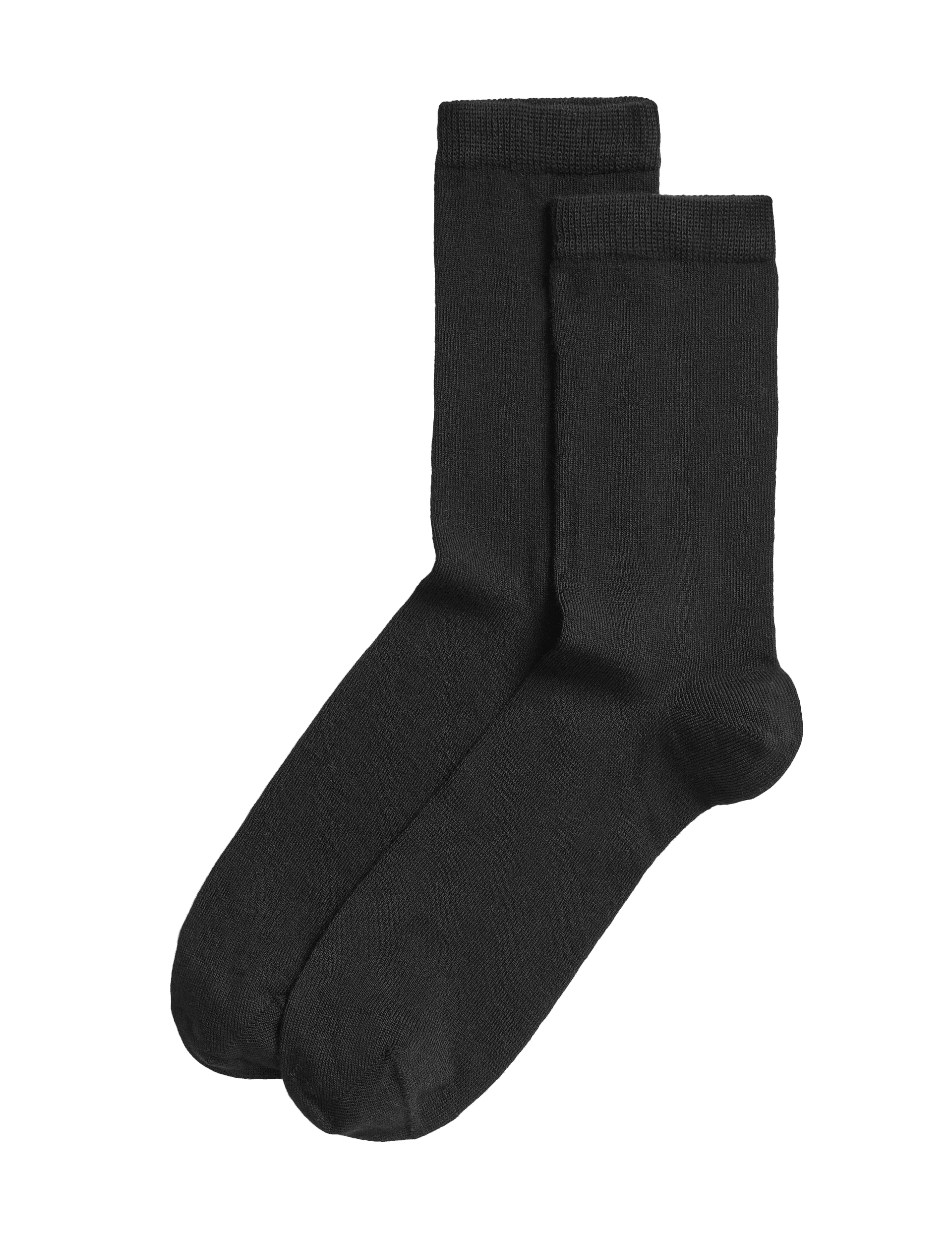 Autograph Women's 2 Pack Socks with Cashmere - 6-8 - Black, Black