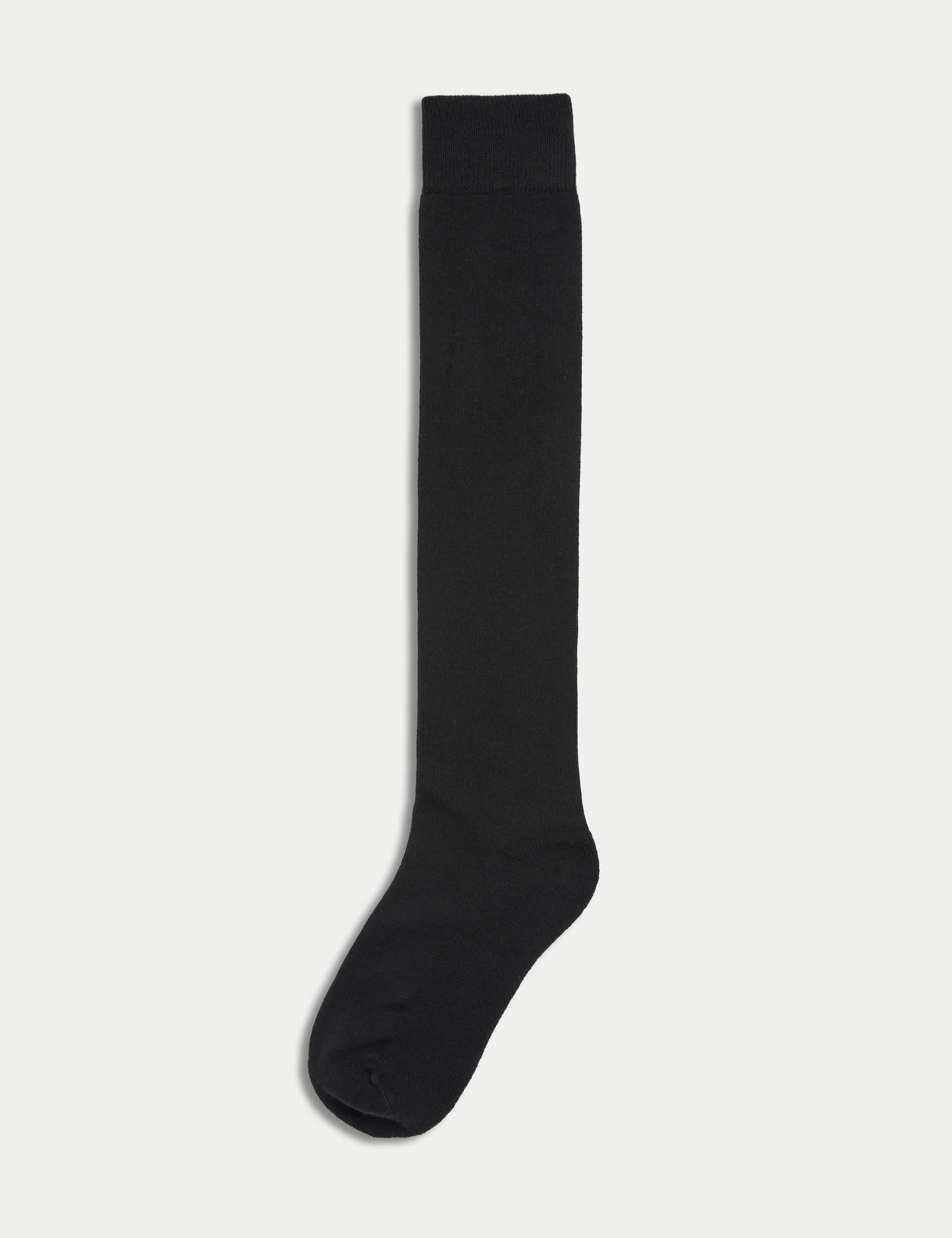 M&S Women's 2pk Thermal Knee High Socks - 6-8 - Black, Black