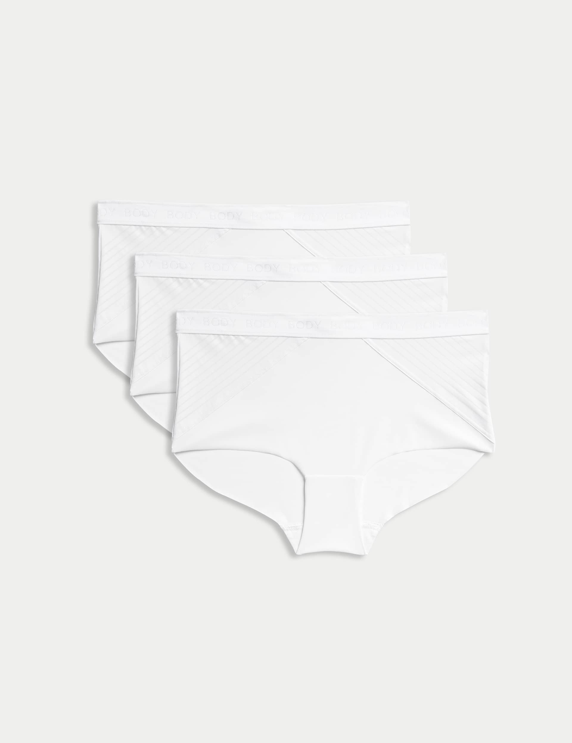 Body By M&S Women's 3pk Body Define  High Rise Shorts