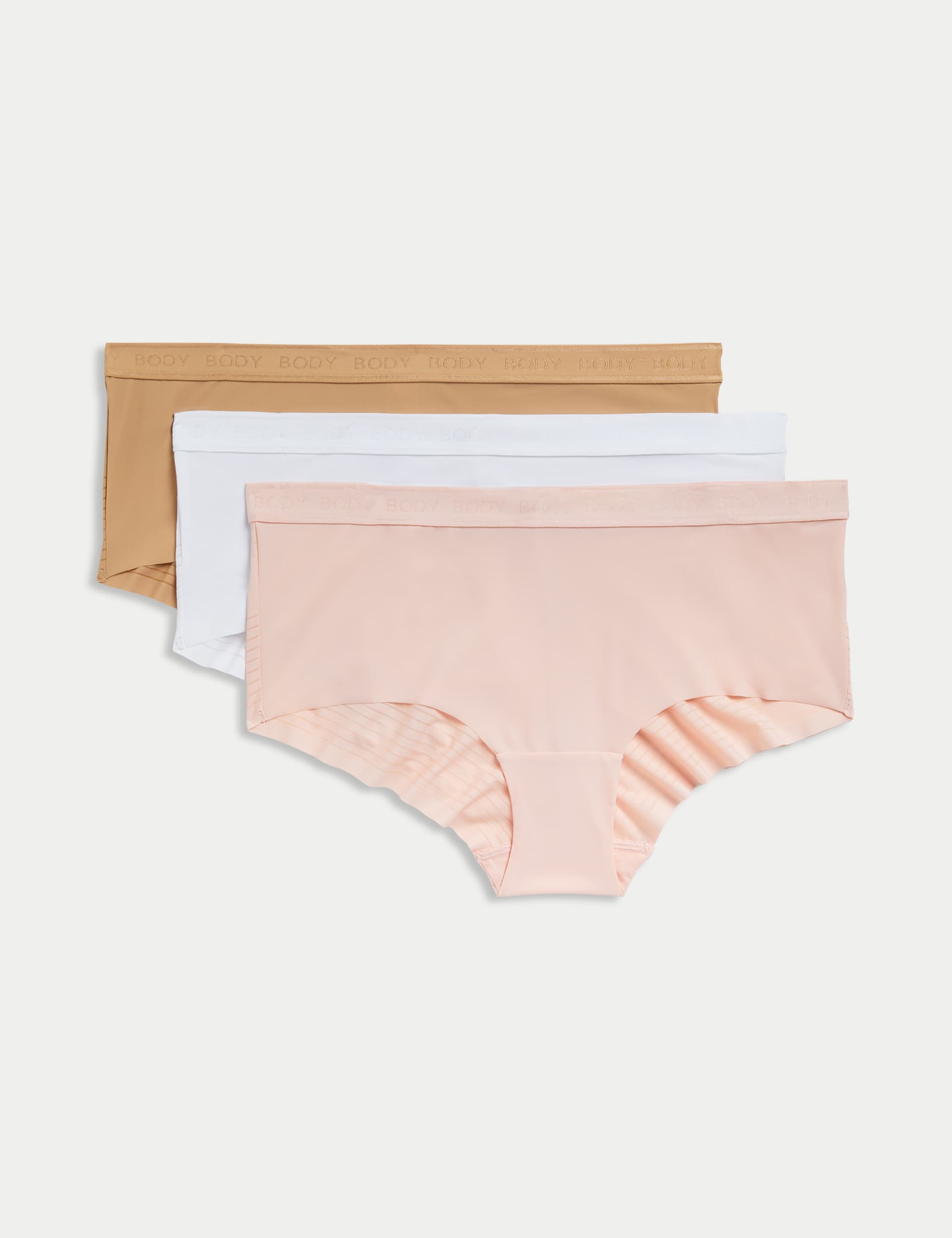 Body By M&S Women's 3pk Body Define  Low Rise Shorts