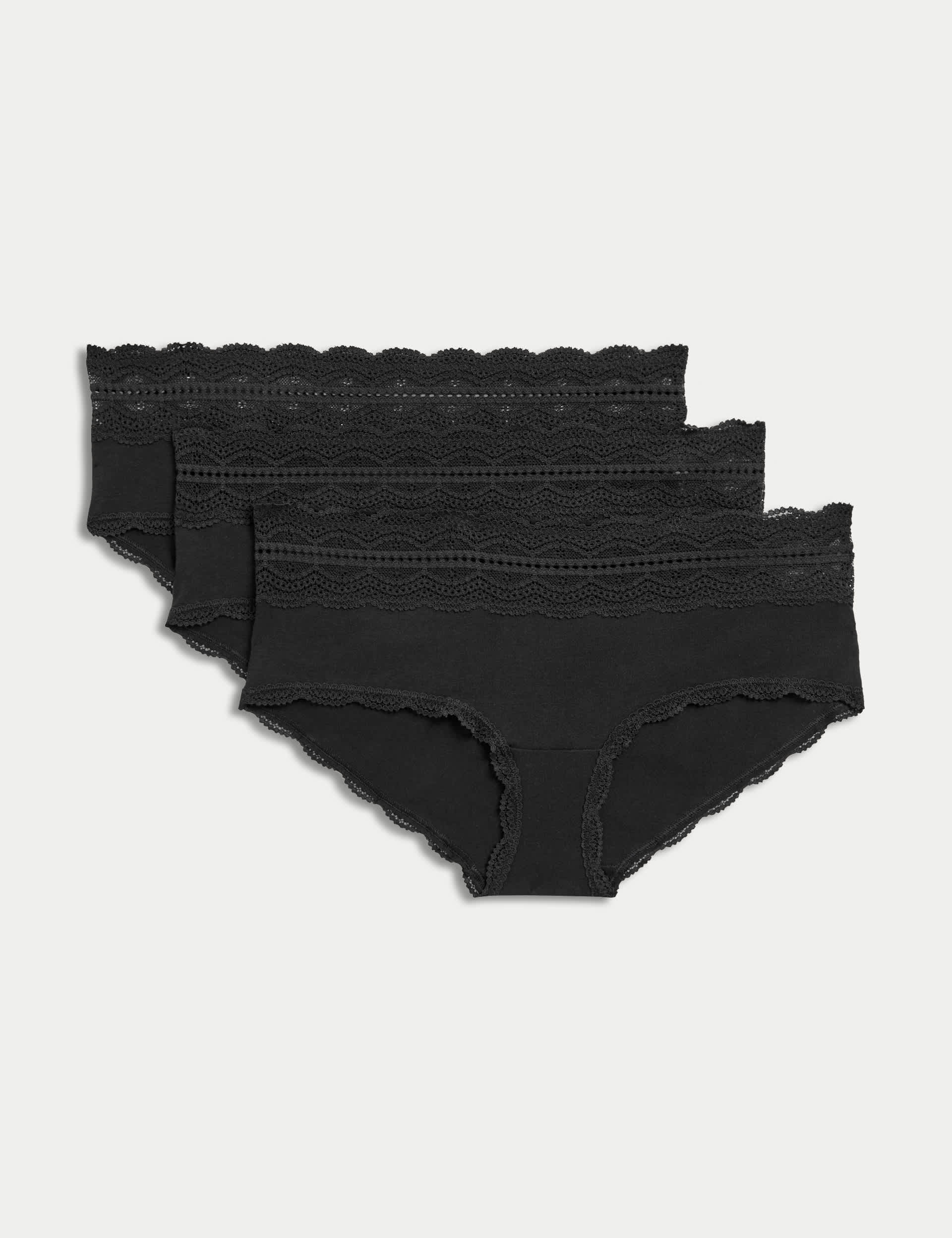M&S Women's 3pk Cotton Rich Low Rise Shorts