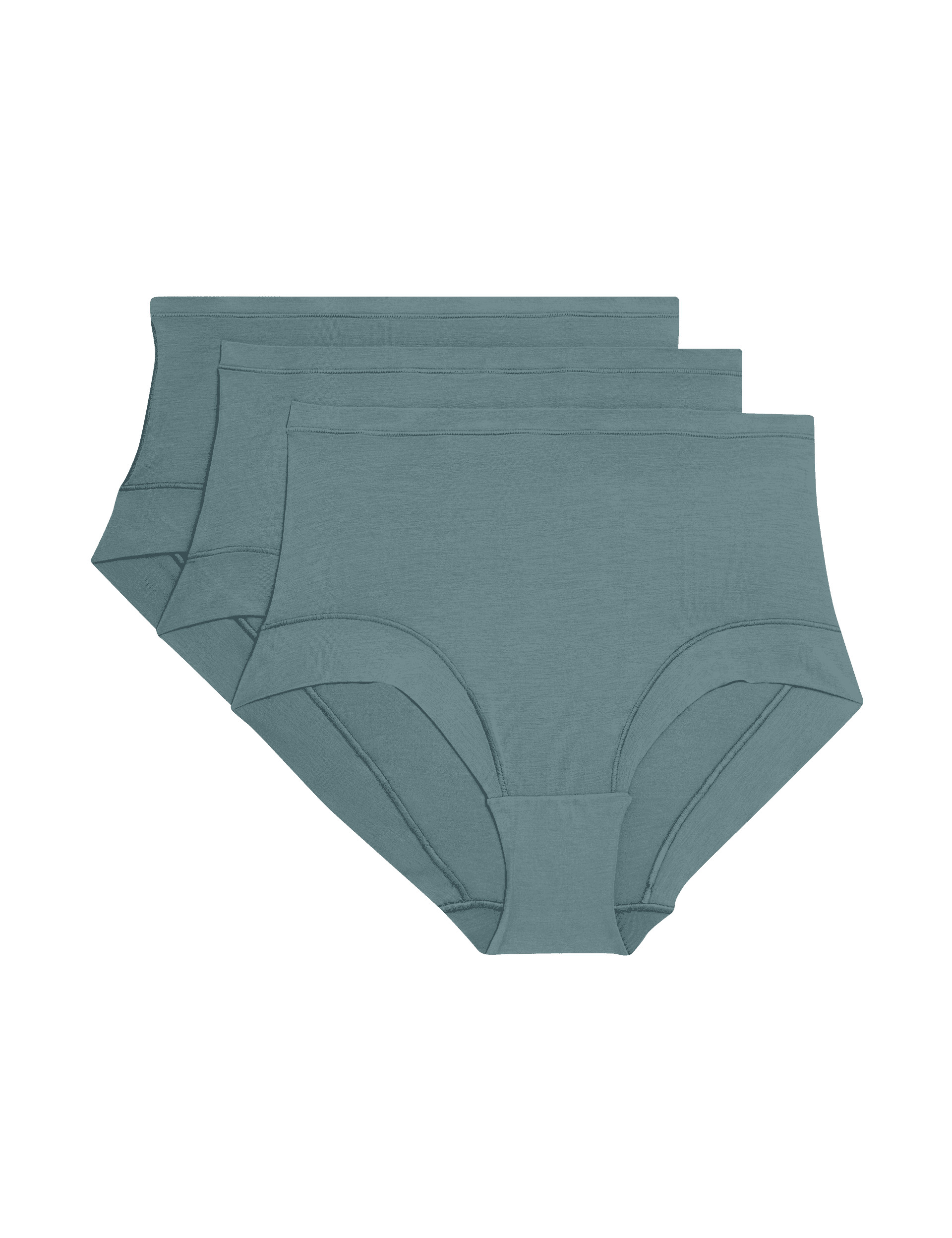 Body By M&S Women's 3pk Flexifit Modal Full Briefs - 12 - Smokey Green, Smokey Green