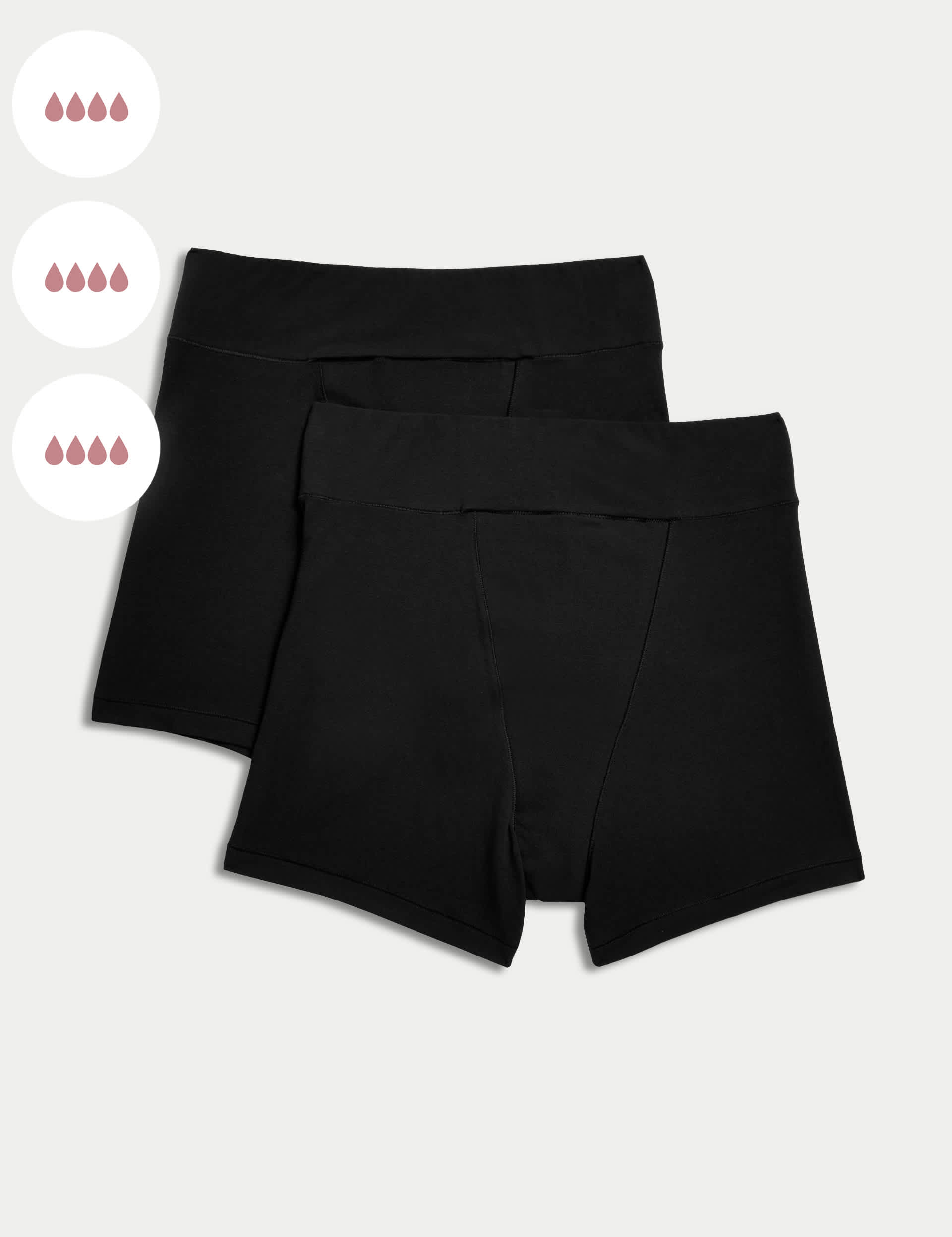 M&S Women's 2pk Super Heavy Absorbency Period Knickers