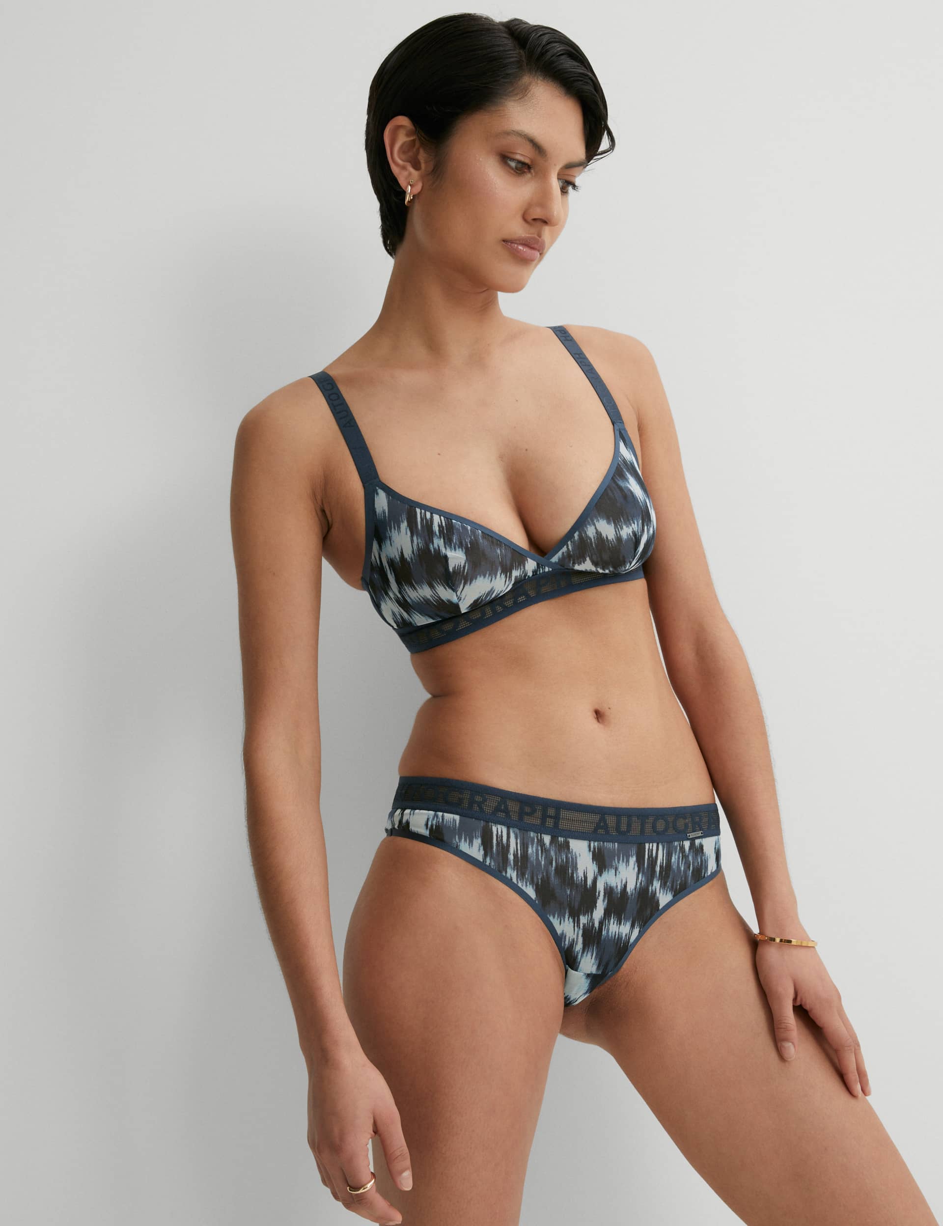 Autograph Women's Tivoli Mesh Printed Brazilian Knickers