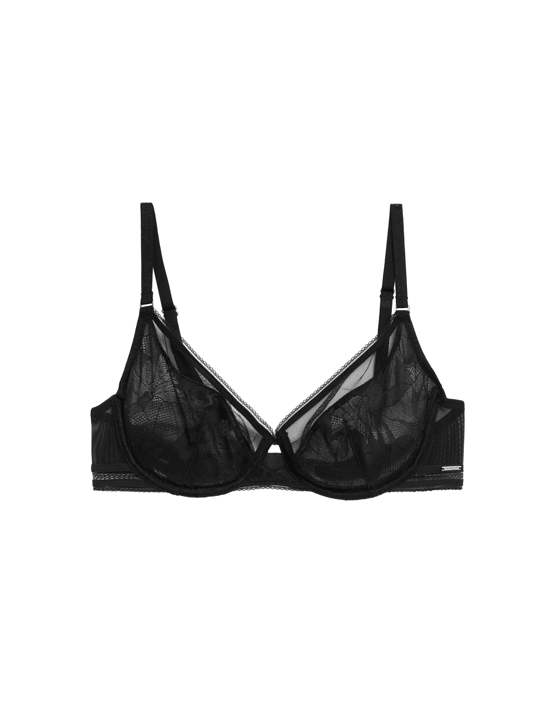 Autograph Women's Valencia Lace Wired Full Cup Bra (A-E) - 38DD - Black, Black